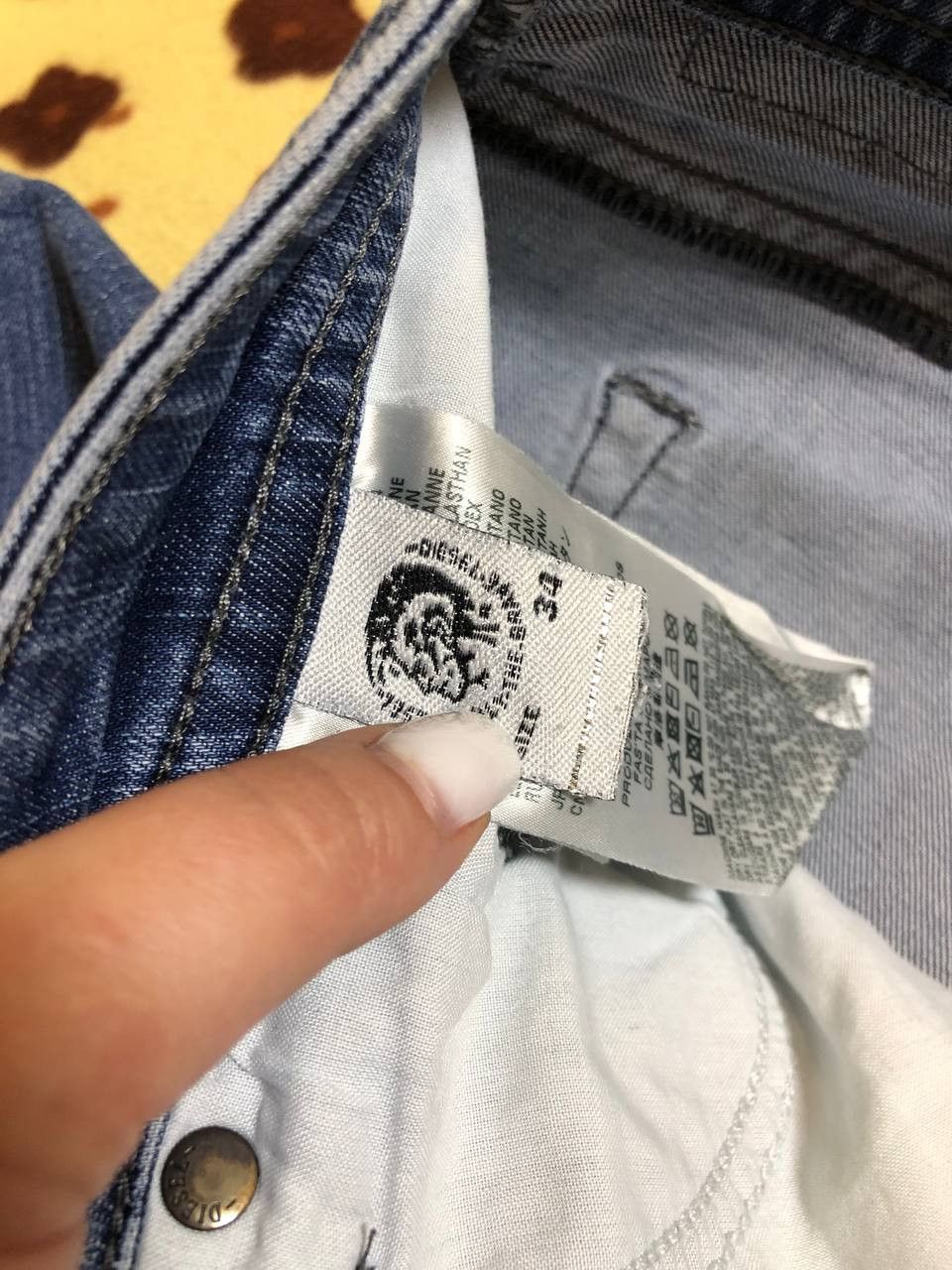 Diesel Diesel Slim Fit Stretch Wash Distressed Denim Size US 34 / EU 50 - 3 Thumbnail