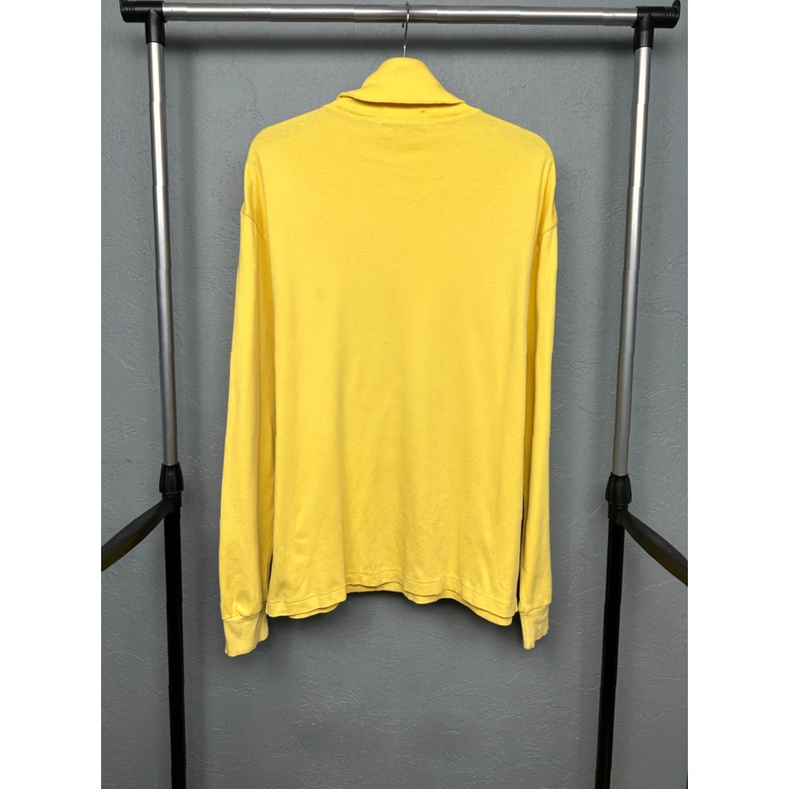 Polo Ralph Lauren Polo Ralph Lauren Vintage Mens Turtleneck Sweater Size M Yellow Cotton Logo Pullover SOLID 90s Size US M / EU 48-50 / 2 - 6 Thumbnail