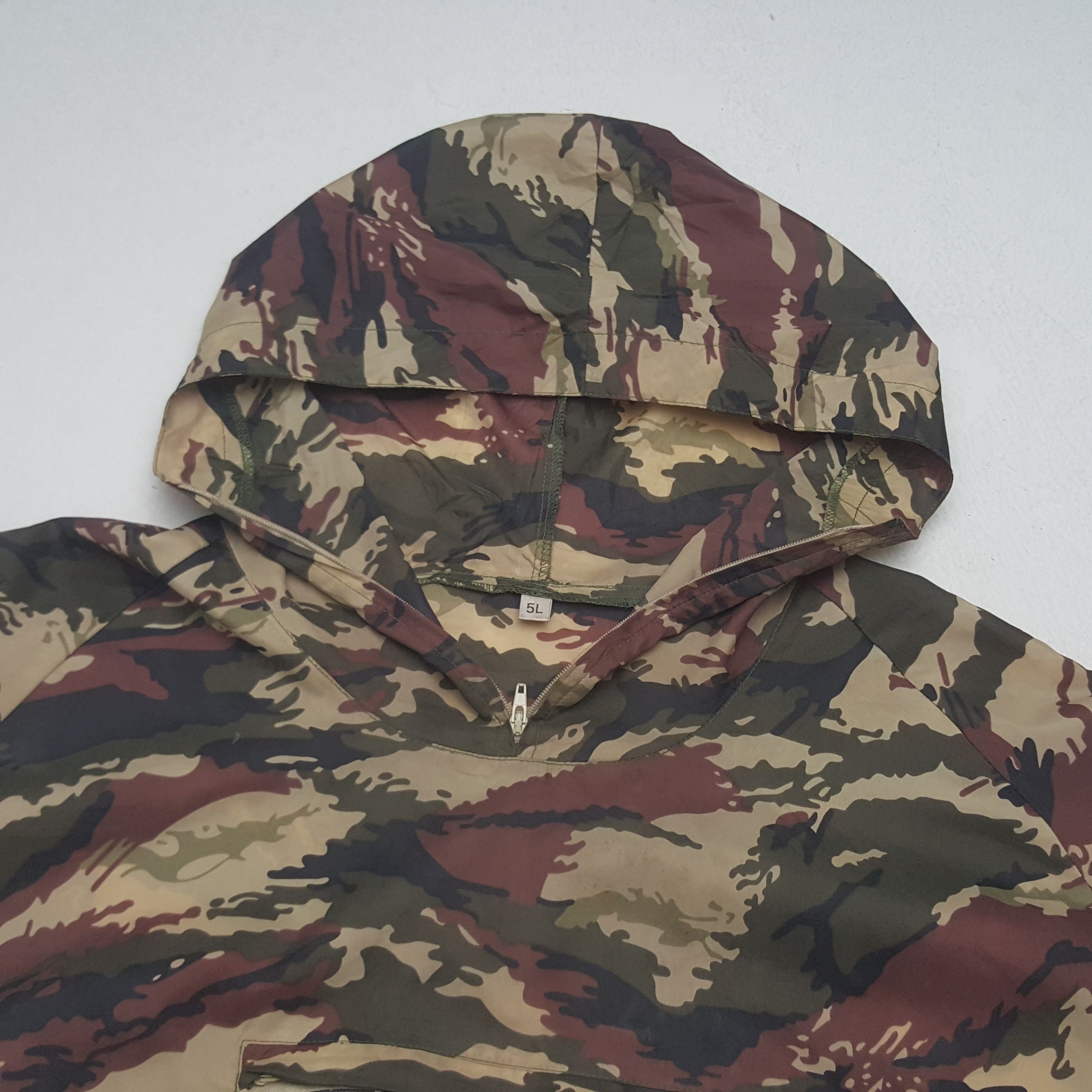 Other Vintage Military Windbreaker Baggy Hoodie Camo Style RR21 Size US XXL / EU 58 / 5 - 4 Thumbnail