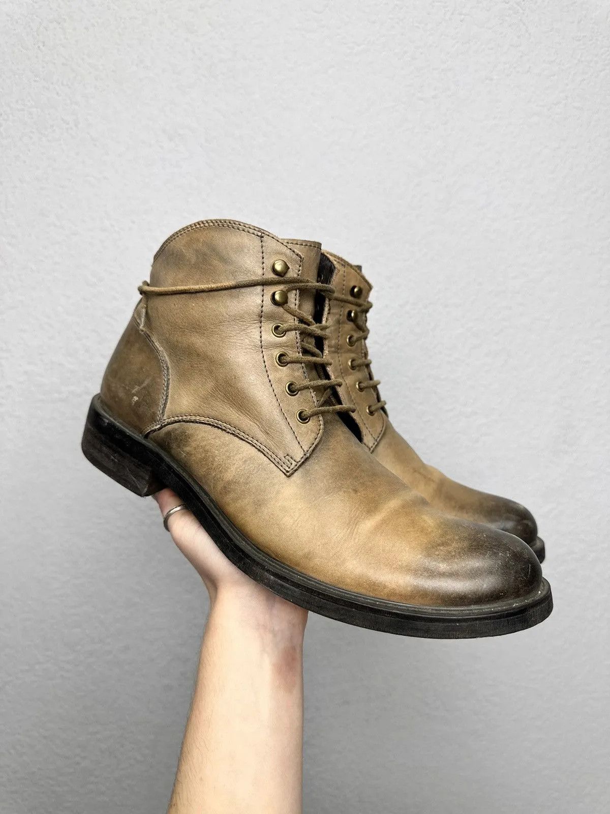 Hedi Slimane Vintage Guidi Style Leather AS 98 HandMade Italy Rare GOA Size US 9 / EU 42 - 1 Thumbnail