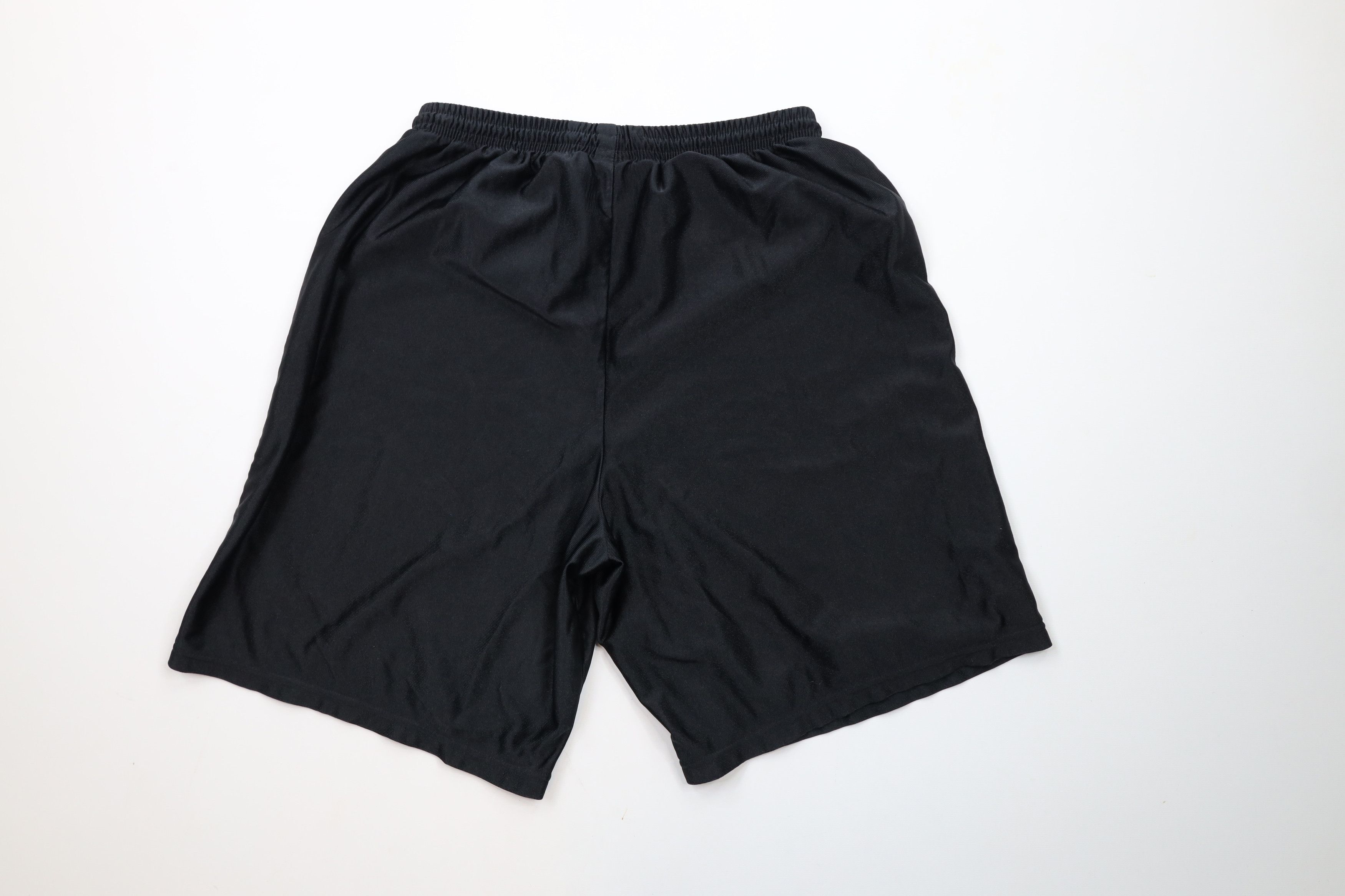 Nike × Vintage Vintage 90s Nike Mini Swoosh Above Knee Shorts Black USA Size US 32 / EU 48 - 7 Thumbnail