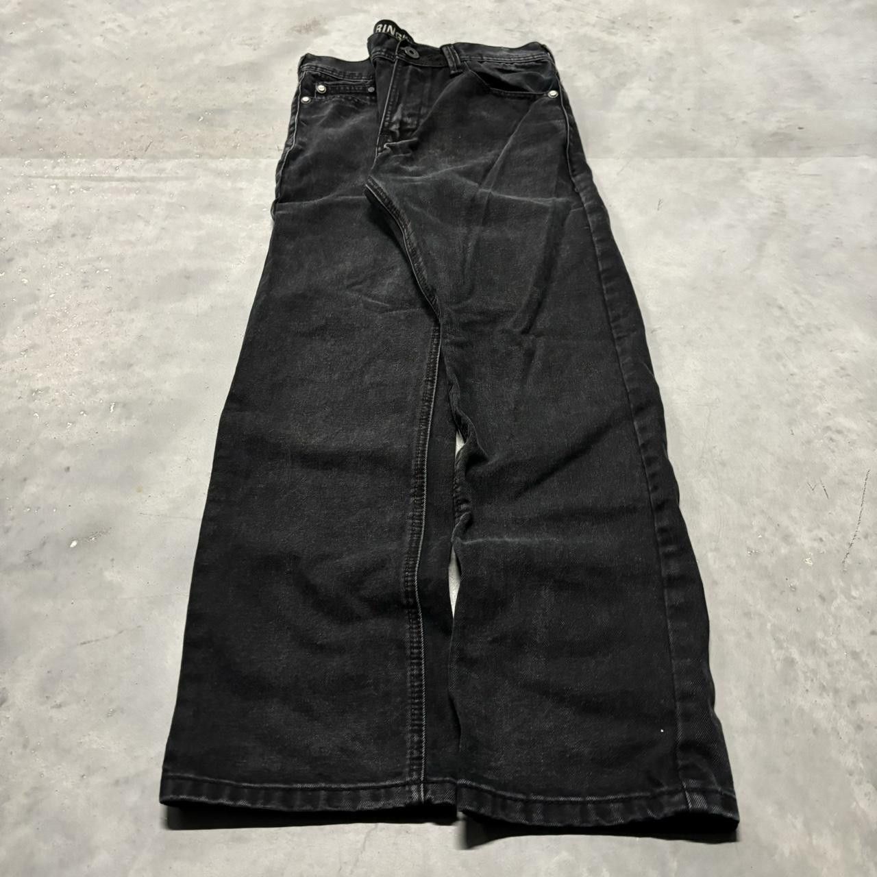 Japanese Brand × Vintage Crazy Vintage Y2K/2000s Grunge Black Denim Jeans! Size US 32 / EU 48 - 3 Thumbnail