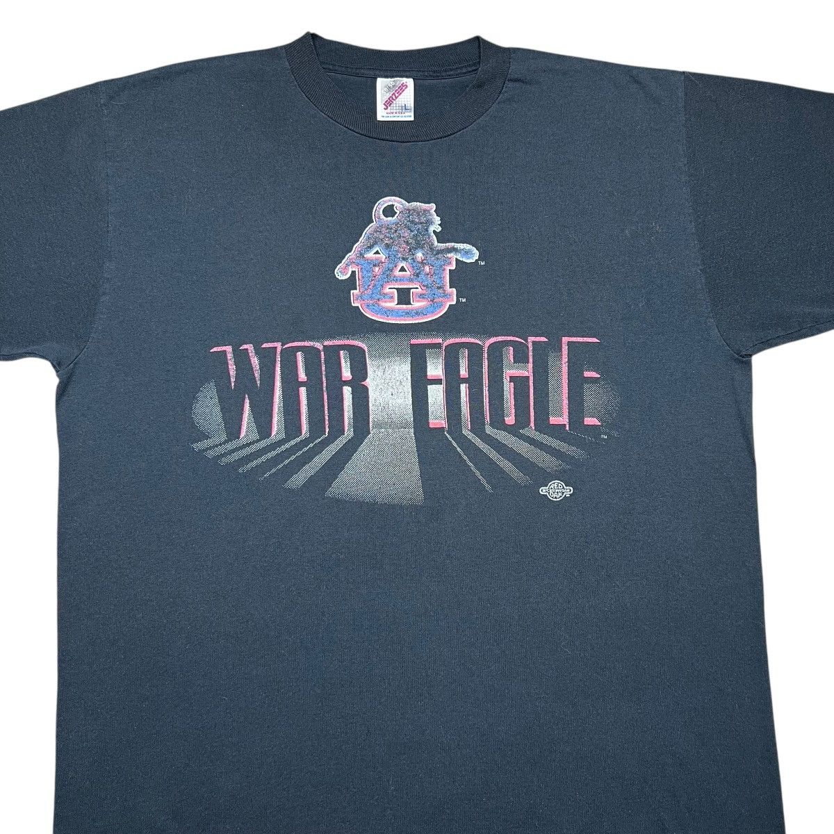 NCAA × Vintage Vintage 1990s NCAA Auburn University War Eagle Graphic Tee Size US L / EU 52-54 / 3 - 6 Thumbnail