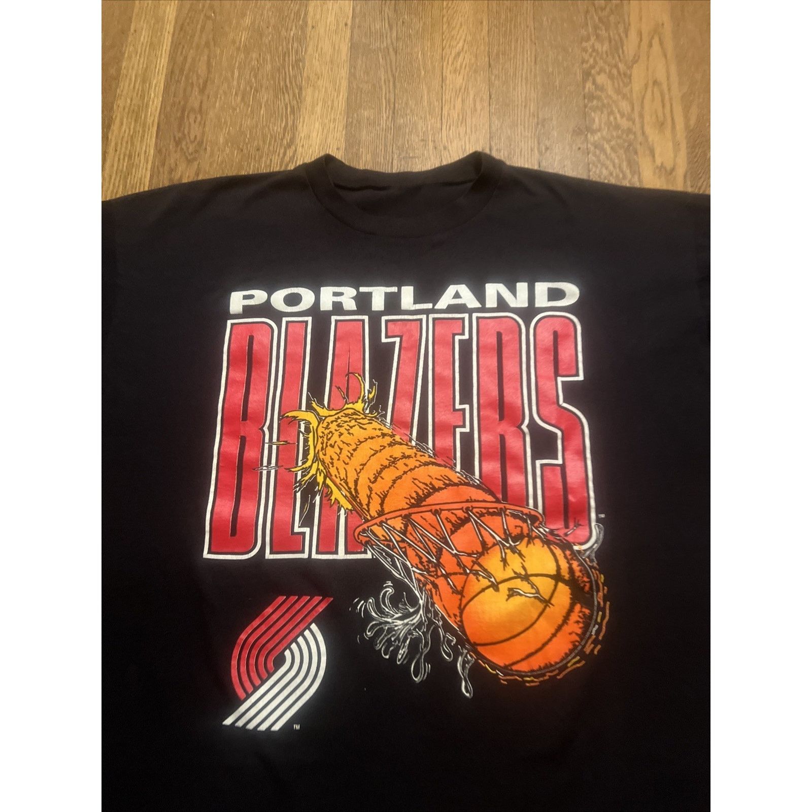 (+)PEOPLE Vintage 90’s Portland Trailblazers NBA Graphic T Shirt 2XL Size US XXL / EU 58 / 5 - 3 Thumbnail