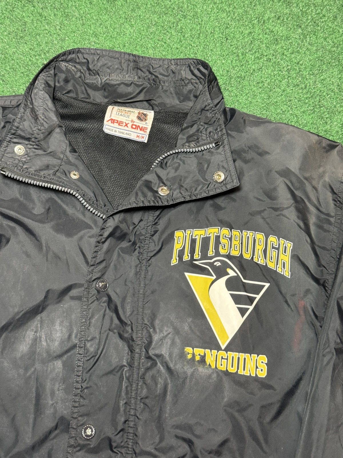 Apex Vtg 90s Pittsburgh Penguins Apex One Retro Logo M/L Jacket Size US L / EU 52-54 / 3 - 4 Thumbnail