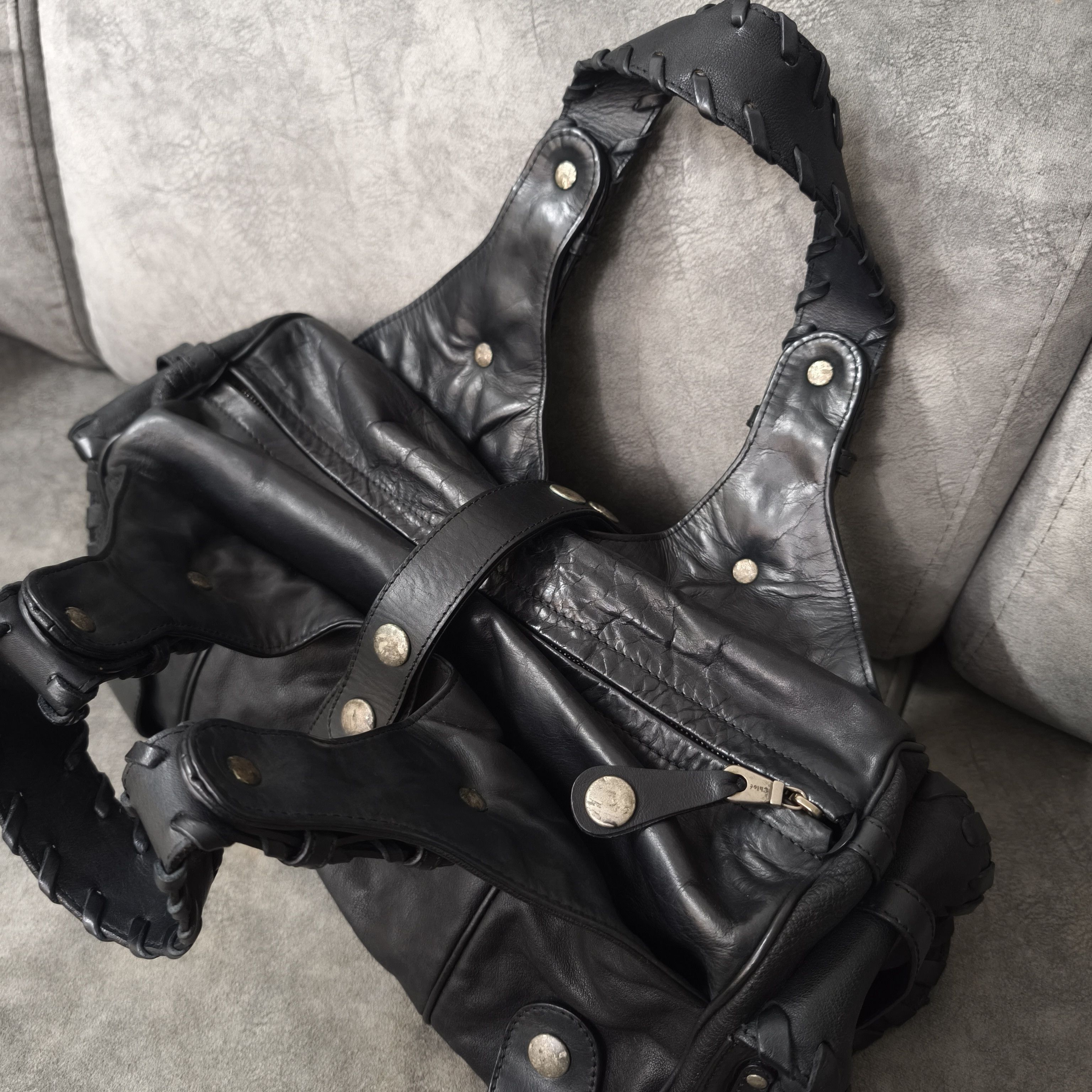 Chloe Chloe - 2000's - Phoebe Philo - Black Leather Silverado Bag Size ONE SIZE - 9 Thumbnail