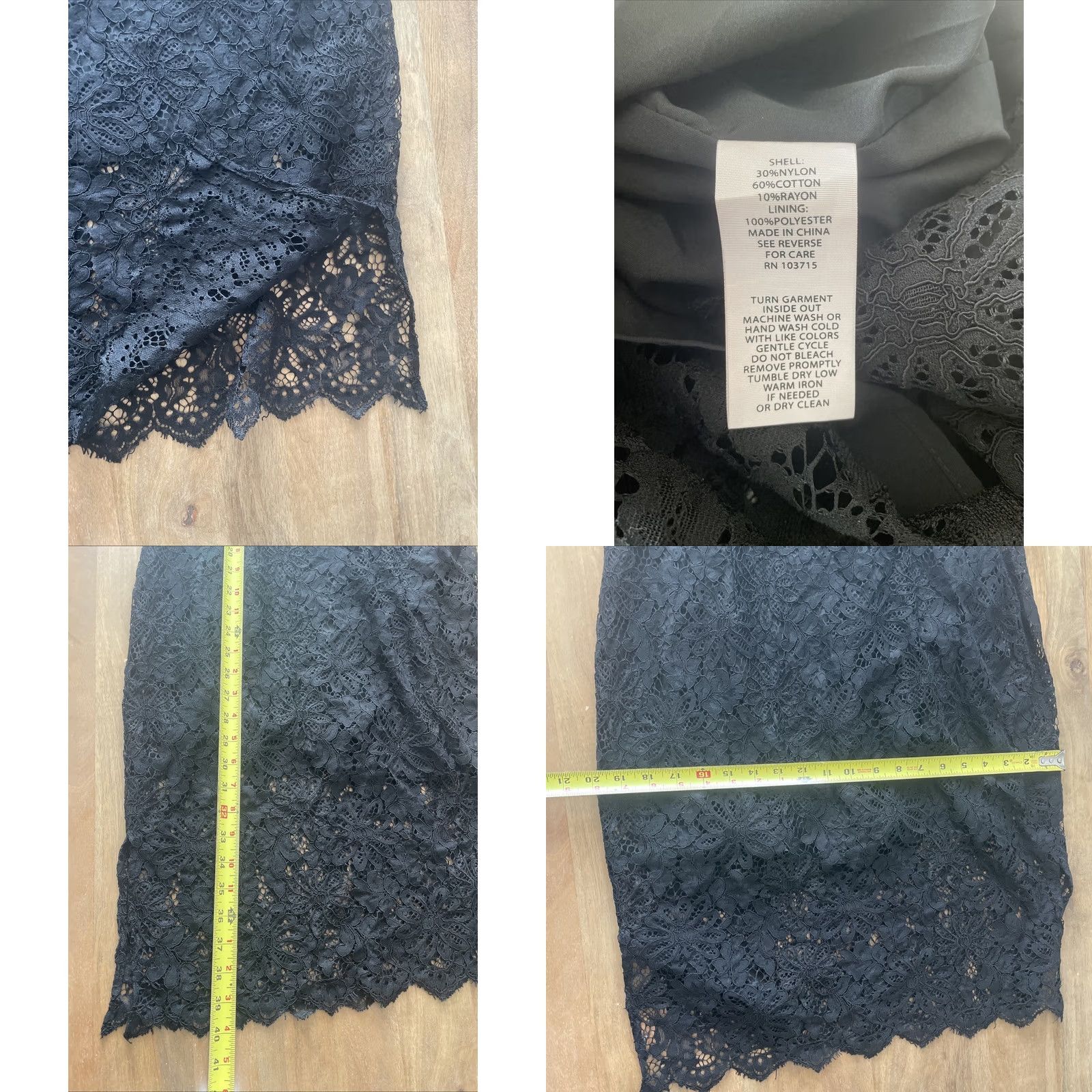 Nanette Lepore Nanette Lepore Off the Shoulder Lace Midi Dress Womens Size 6 Cocktail Party NWT Size M / US 6-8 / IT 42-44 - 8 Thumbnail
