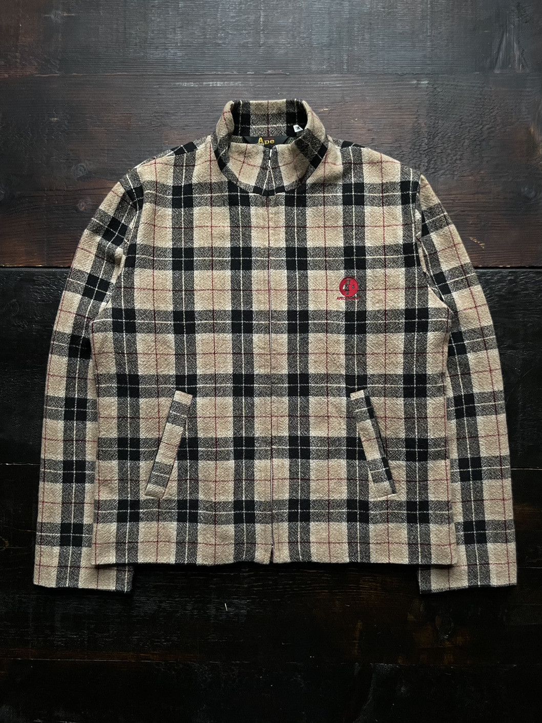 Ape General Plaid Wool Jacket