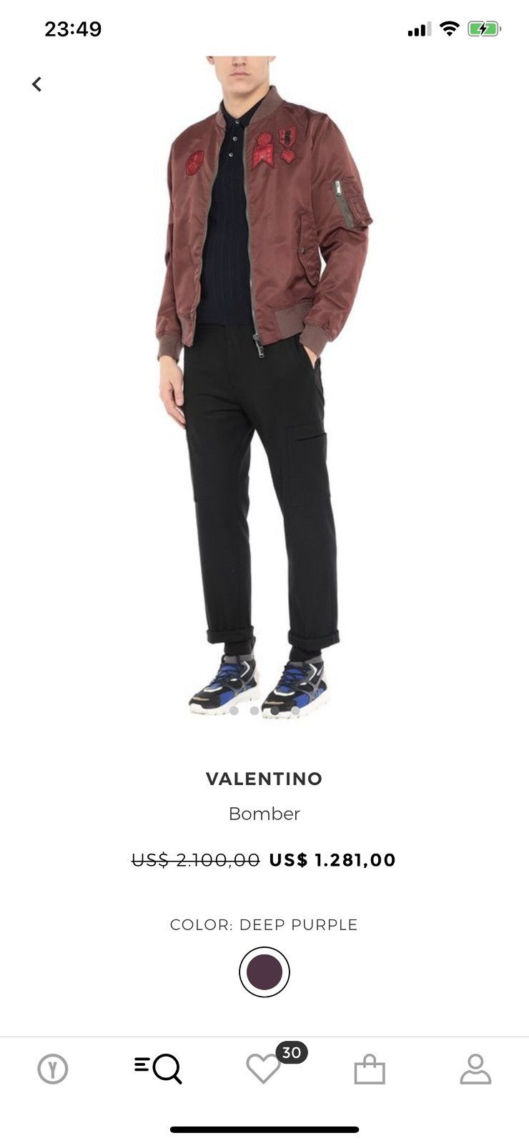 Valentino VALENTINO Bomber Jacket IT46 Distressed Heavy Embroidered Size US S / EU 44-46 / 1 - 10 Thumbnail