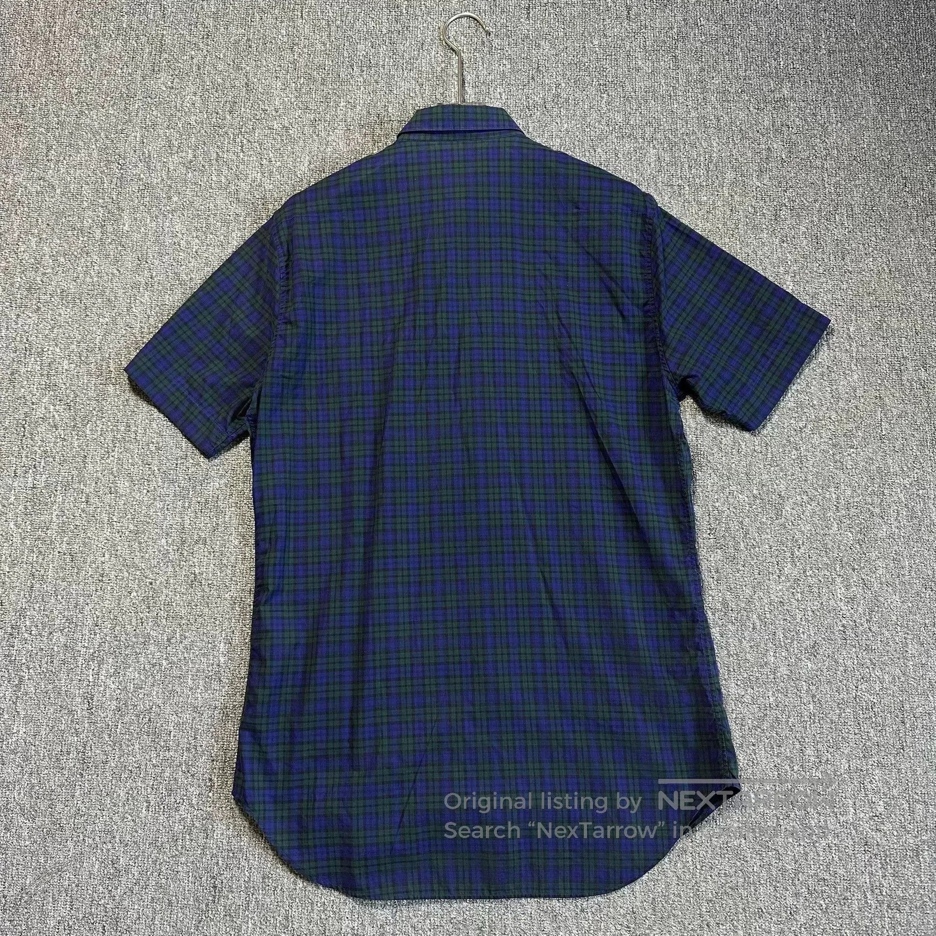 Dior Dior Short Sleeve Shirt in Dark Blue Check. Size US M / EU 48-50 / 2 - 3 Thumbnail