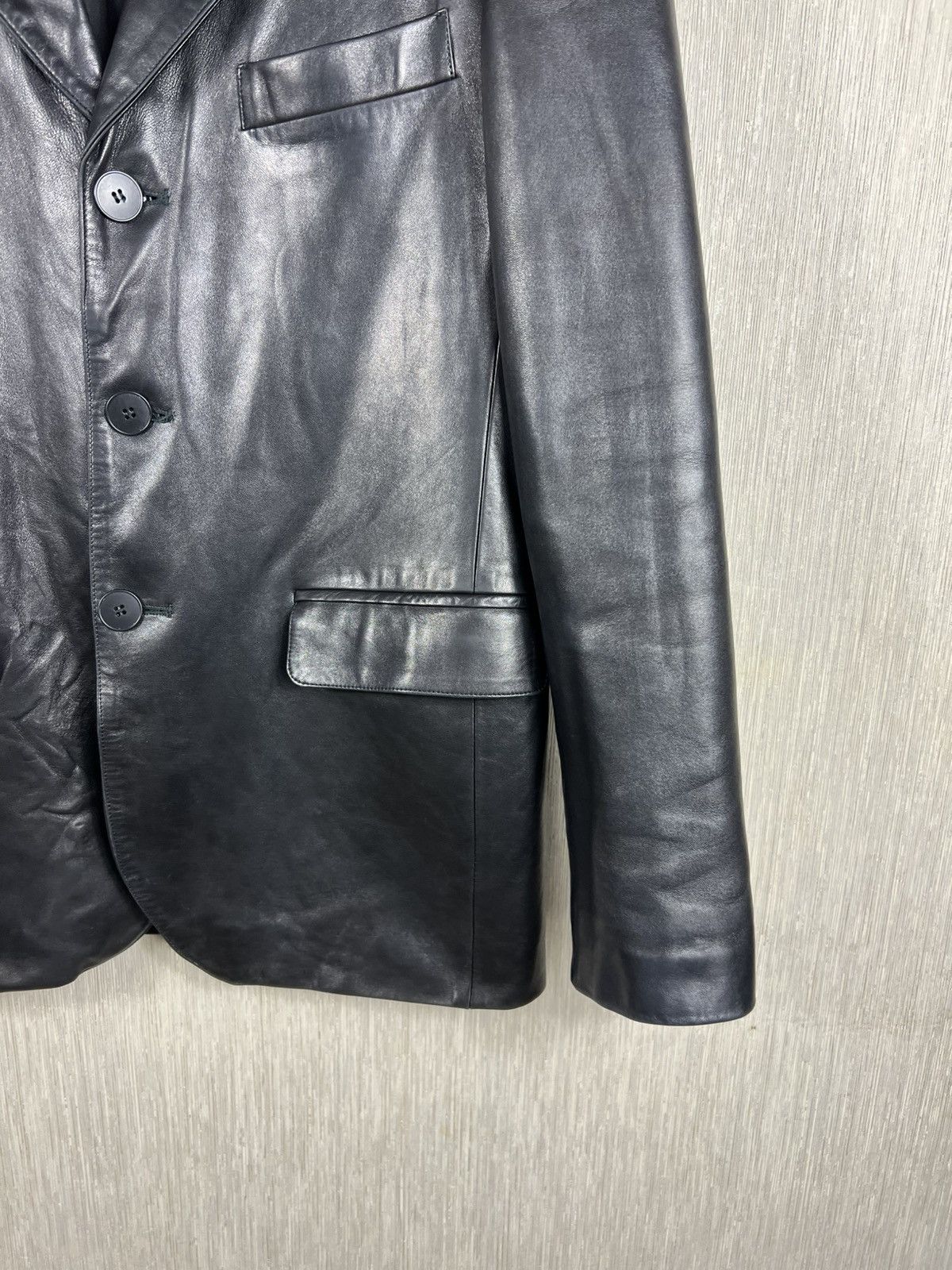 agnes b. Agnes b. genuine lamb leather avant garde blazer jacket Size US M / EU 48-50 / 2 - 5 Thumbnail