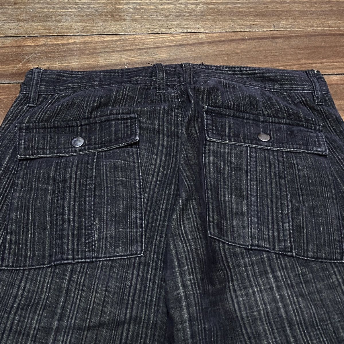 14th Addiction × Japanese Brand × semanticdesign Very Rare Vintage Brand Semantic Design Flared Jeans 1990s Size US 32 / EU 48 - 3 Thumbnail