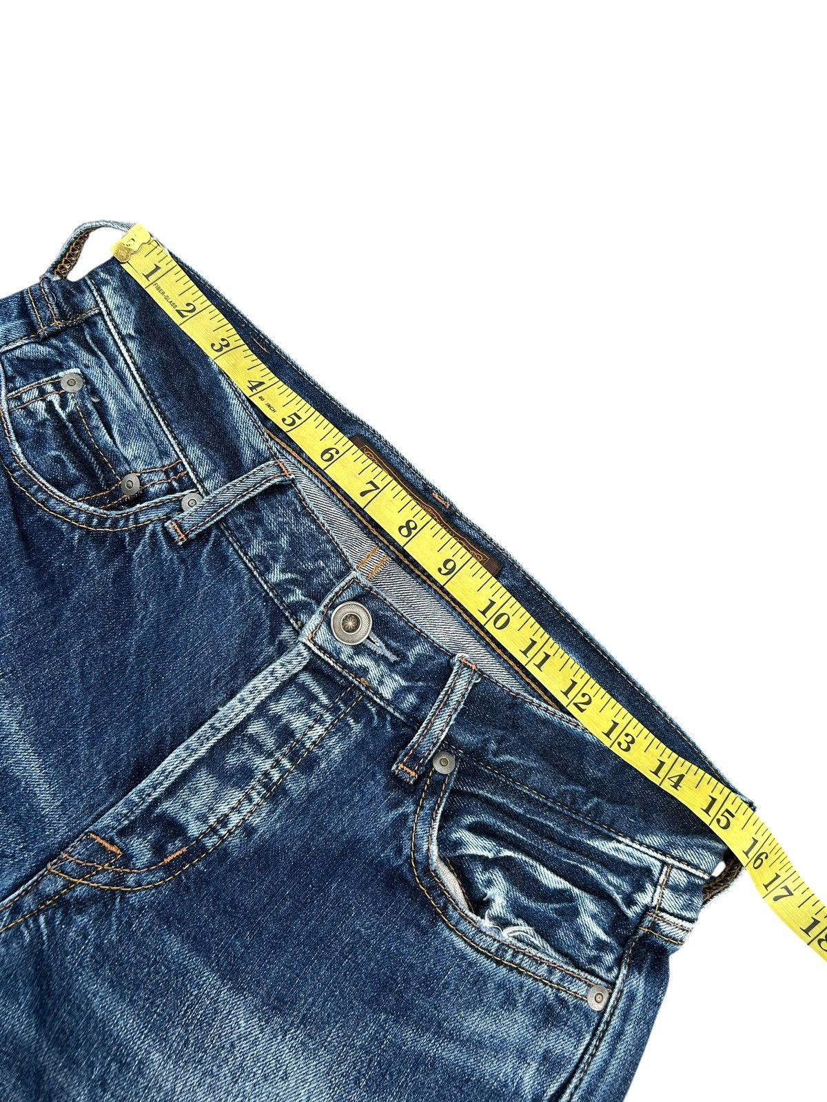 GOA G.O.A Selvedge Japanese Punk Distressed Denim Jeans Size US 31 - 13 Thumbnail