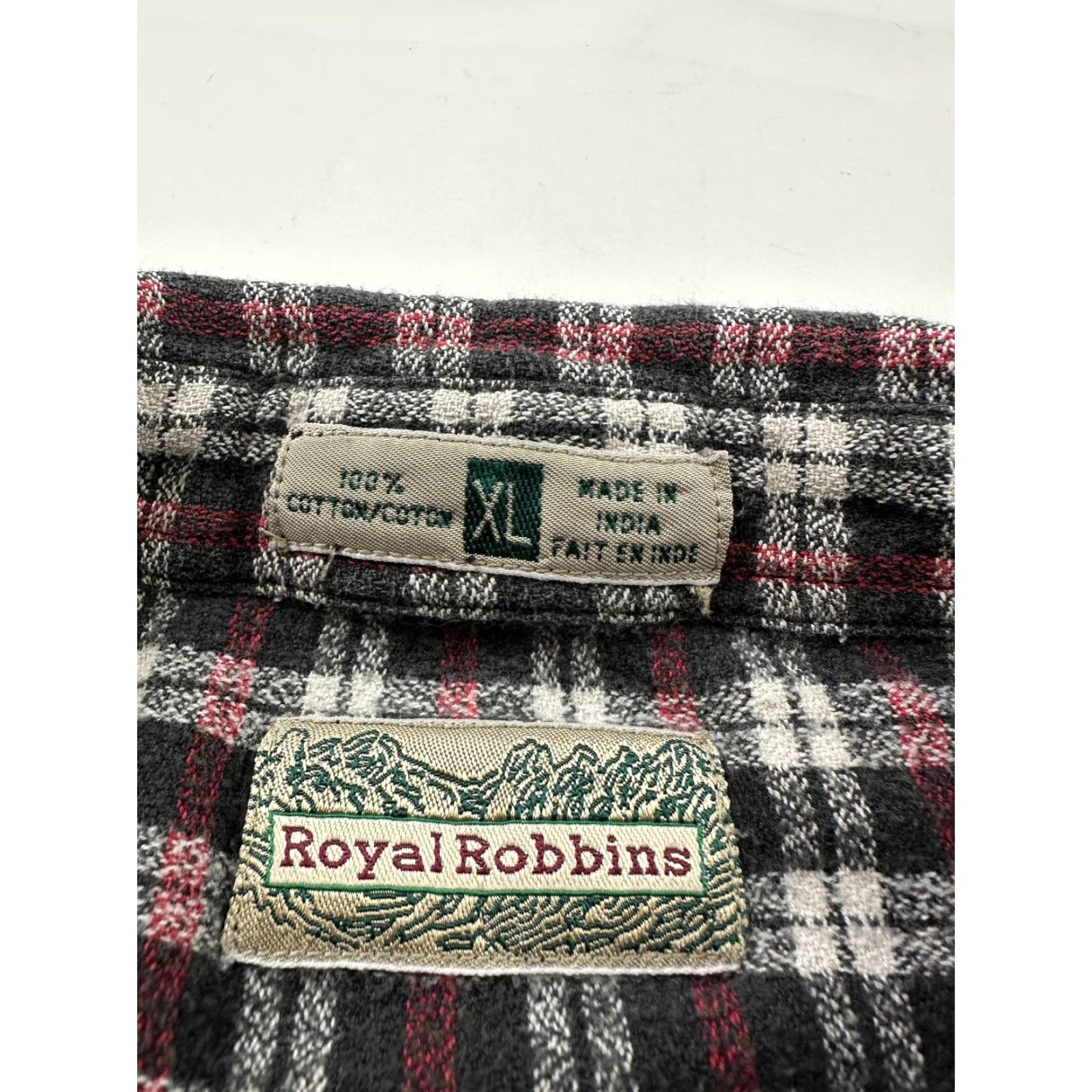 Royal Robbins VINTAGE Royal Robbins Shirt Womens XL Black Red White Plaid Flannel Button-Up Outdoors Size XL / US 12-14 / IT 48-50 - 3 Thumbnail