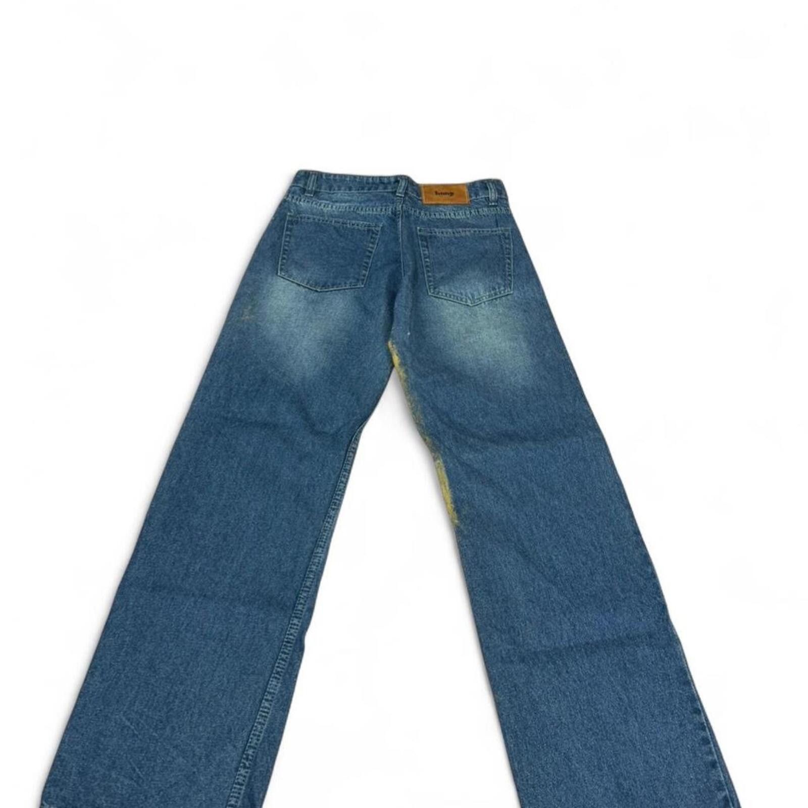 True Religion Hang blue jeans with yellow paint splatter Size US 30 / EU 46 - 6 Thumbnail