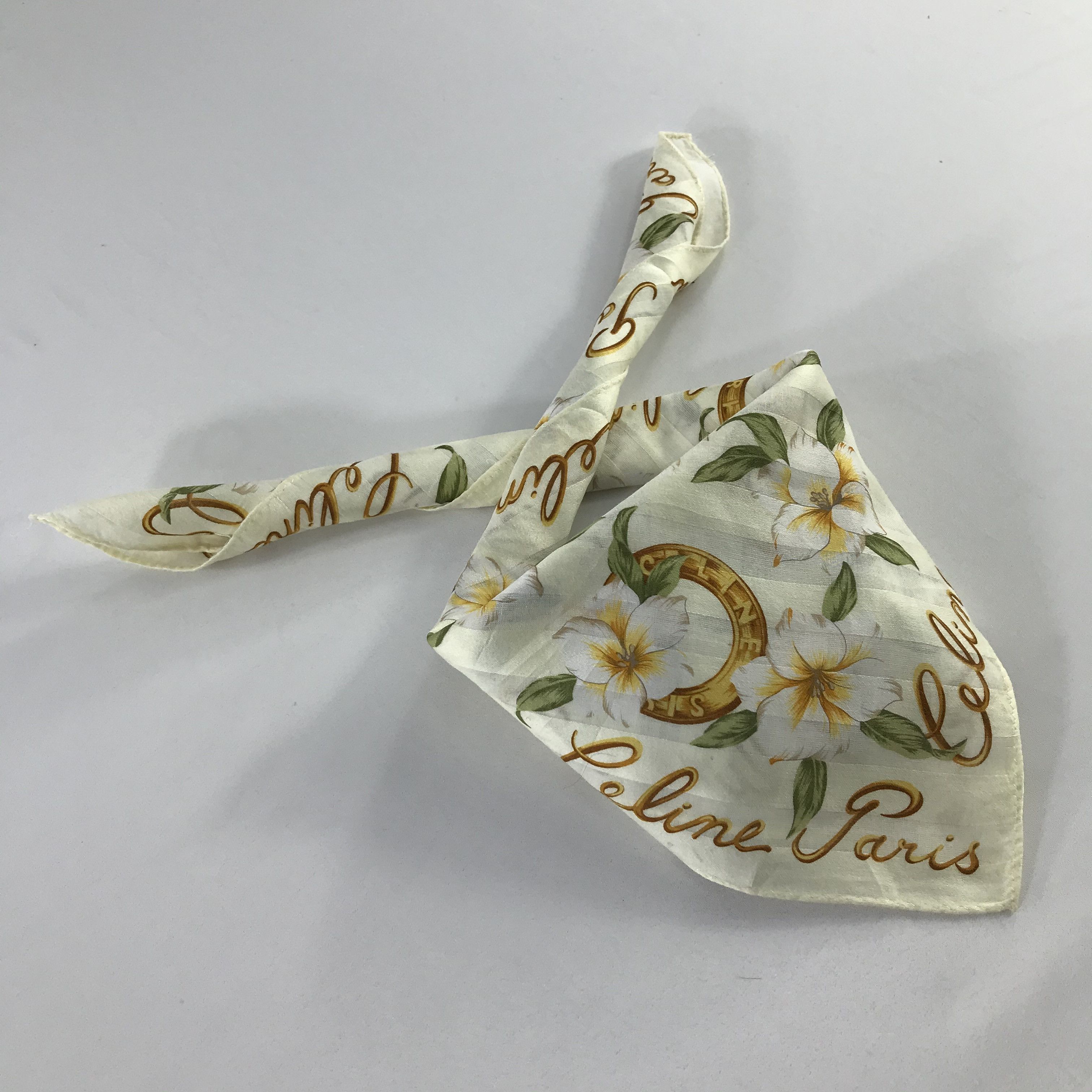 Celine × Vintage Celine Bandana / Handkerchief / Neckerchief - S969 Size ONE SIZE - 4 Thumbnail