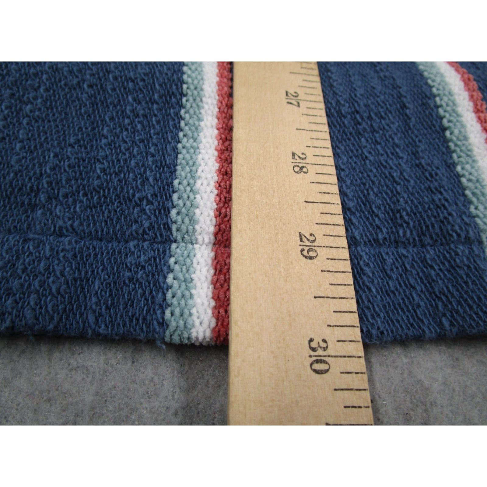 Faherty FAHERTY Hoodie Mens Large Blue Striped Pullover Hooded V-Neck Kangaroo Pocket Organic Cotton Blend Size US L / EU 52-54 / 3 - 7 Thumbnail