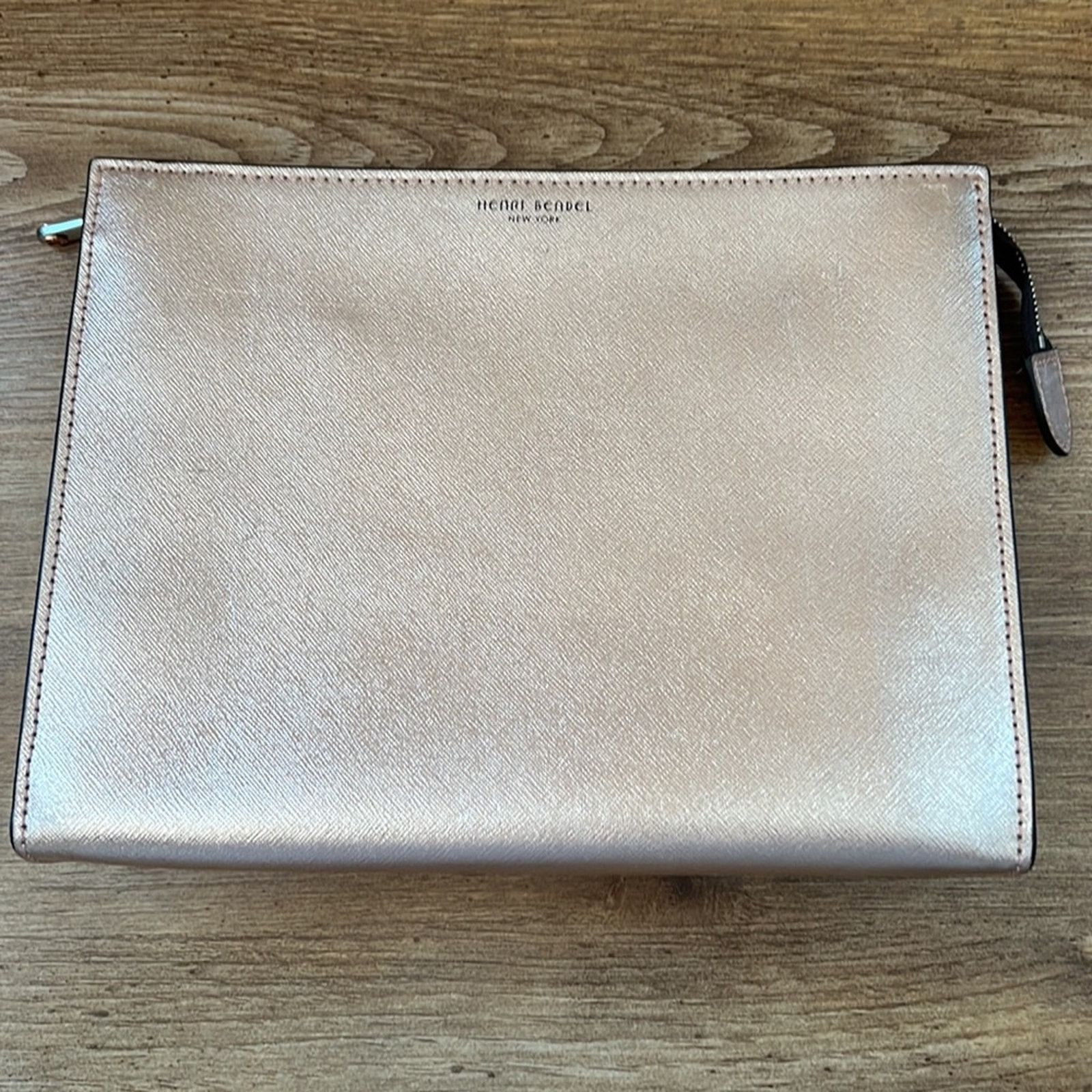 Henri Bendel Henri Bendel West 57th Cosmetic Clutch in Rose Gold Size ONE SIZE - 9 Thumbnail