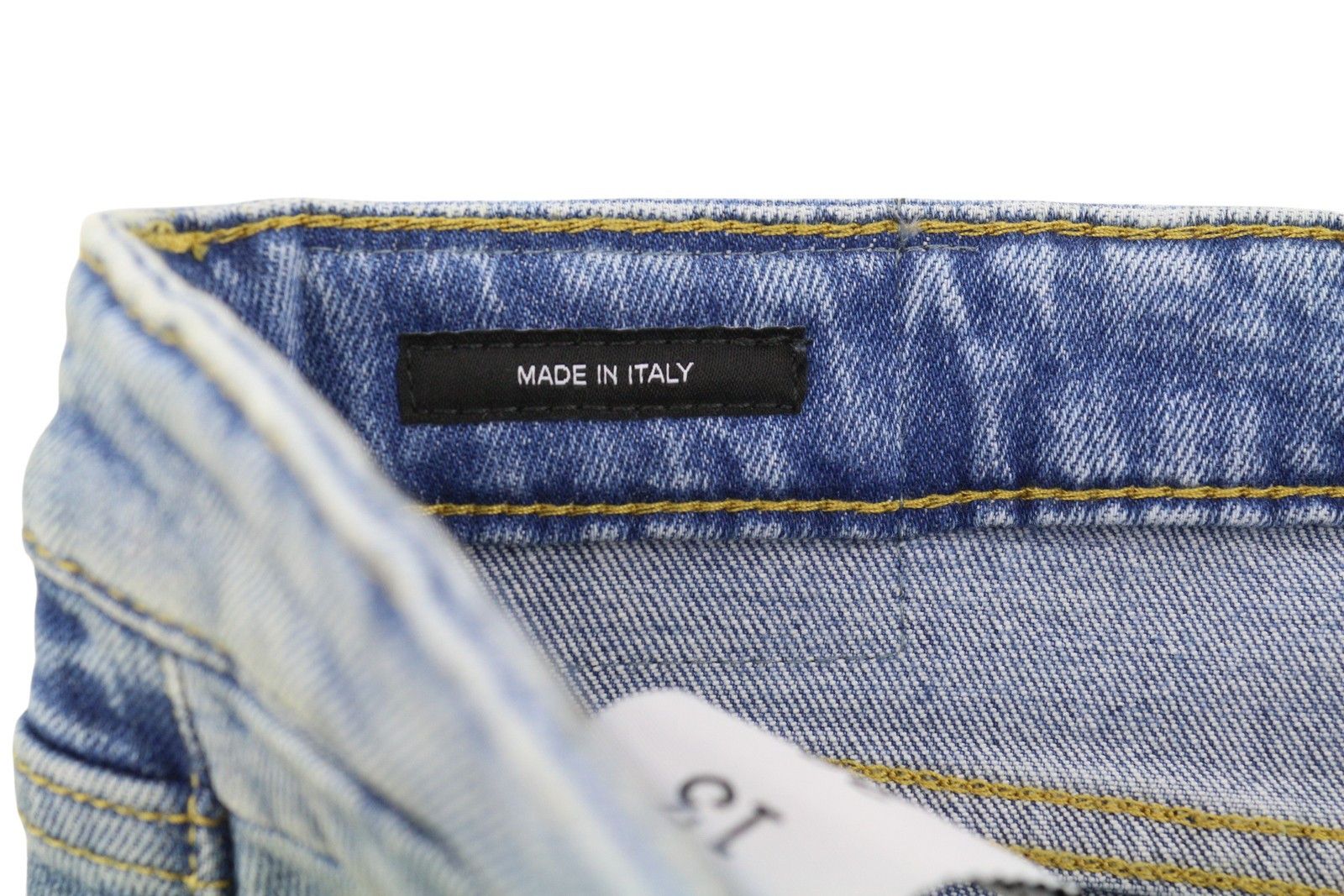 R13 BOY STRAIGHT W RIPS 28 Jasper Stretch Low Rise Blue 87165 Size 28" / US 6 / IT 42 - 7 Thumbnail