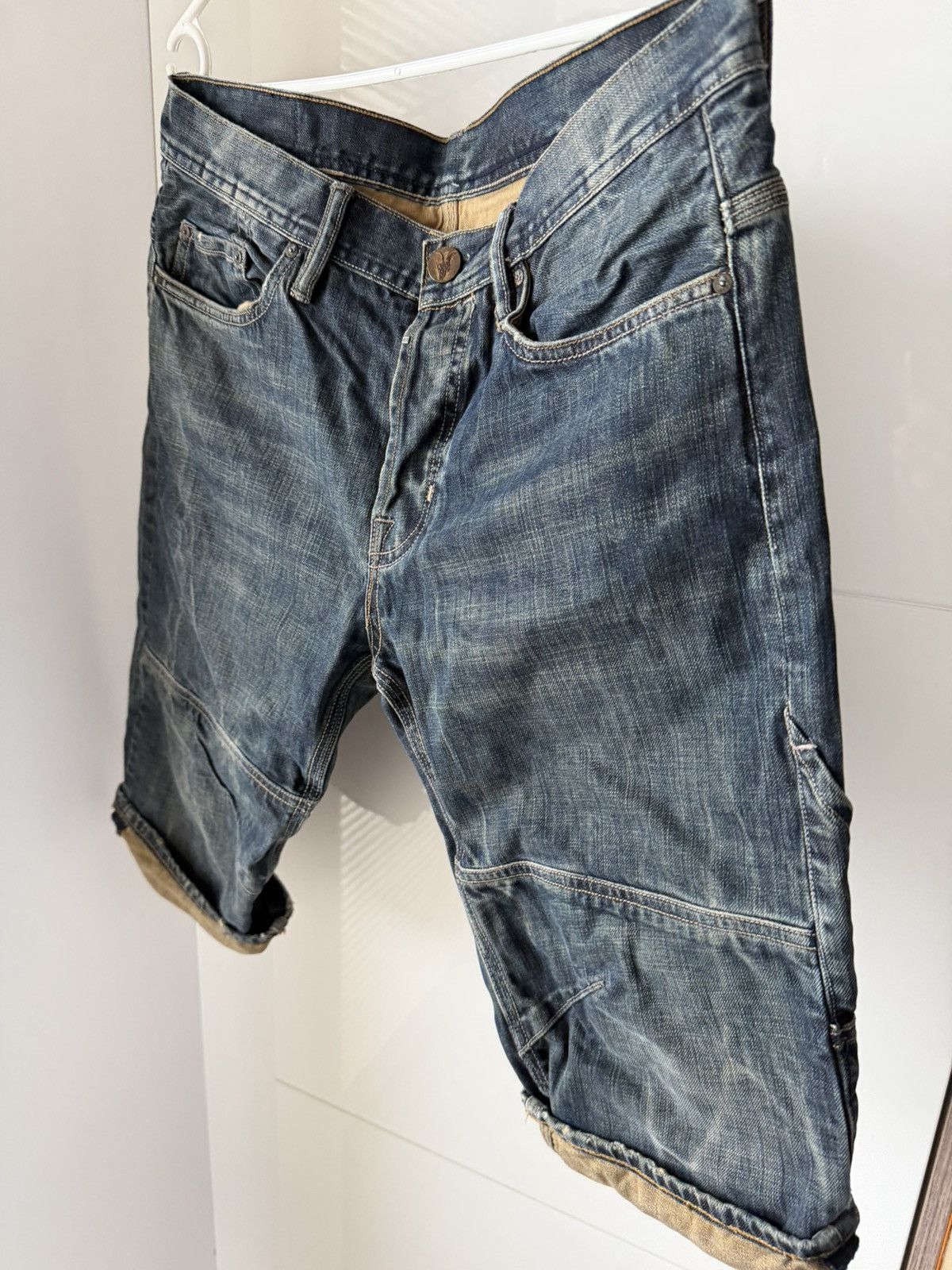 Allsaints Allsaints Spitalfields Japan Denim Opium Swag Y2K Shorts Size US 31 - 4 Thumbnail