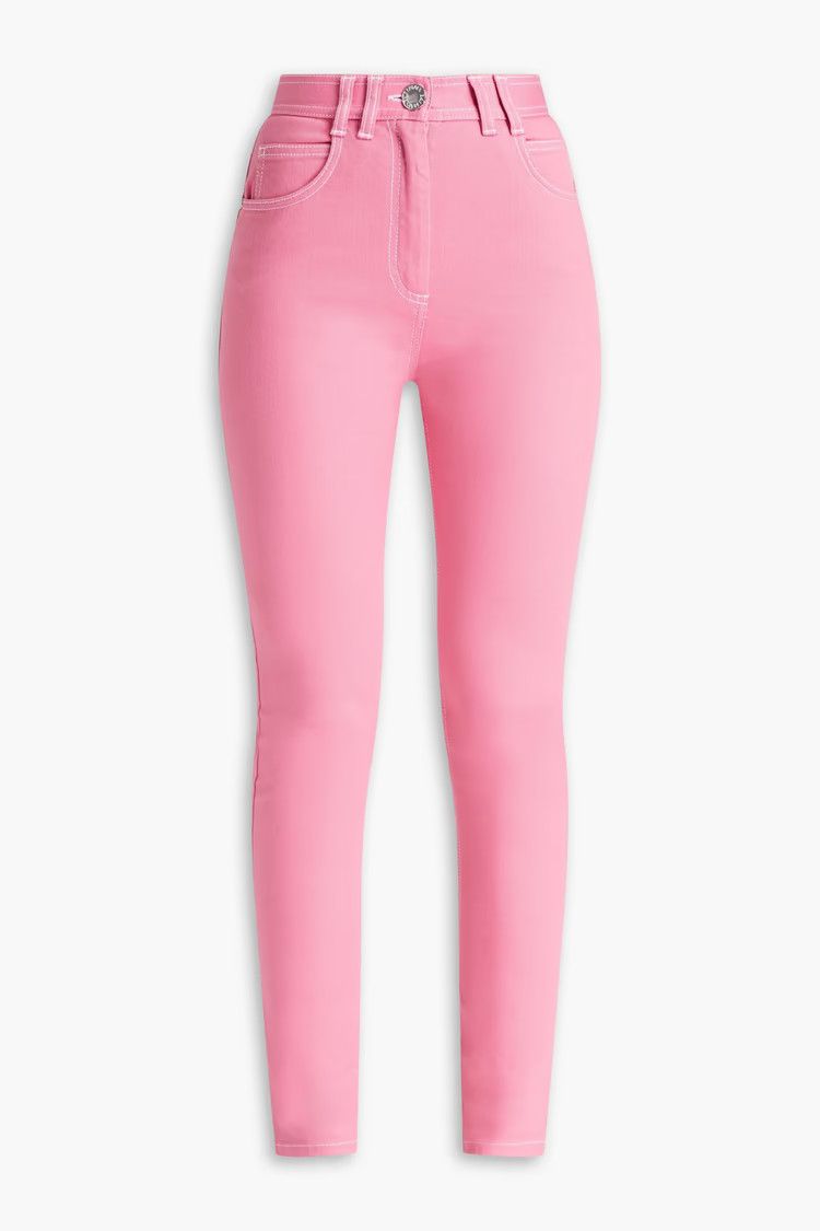 Balmain o1y0625 Denim Pant in Pink Size 30" / US 8 / IT 44 - 1 Thumbnail