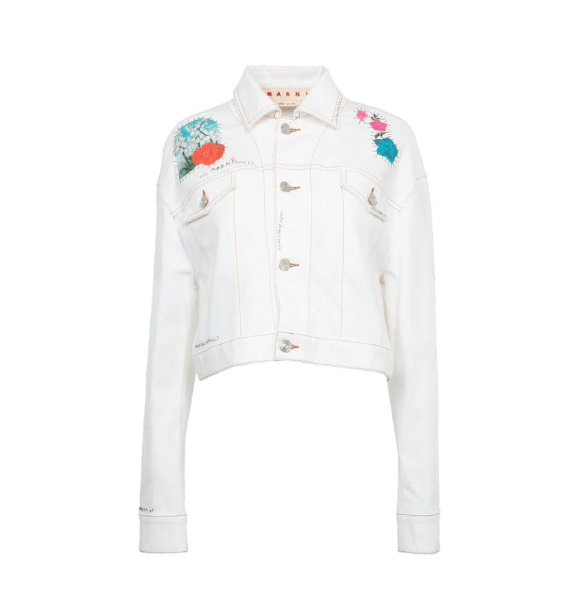 Marni o1h1sh10624 Jacket in White Size M / US 6-8 / IT 42-44 - 1 Thumbnail
