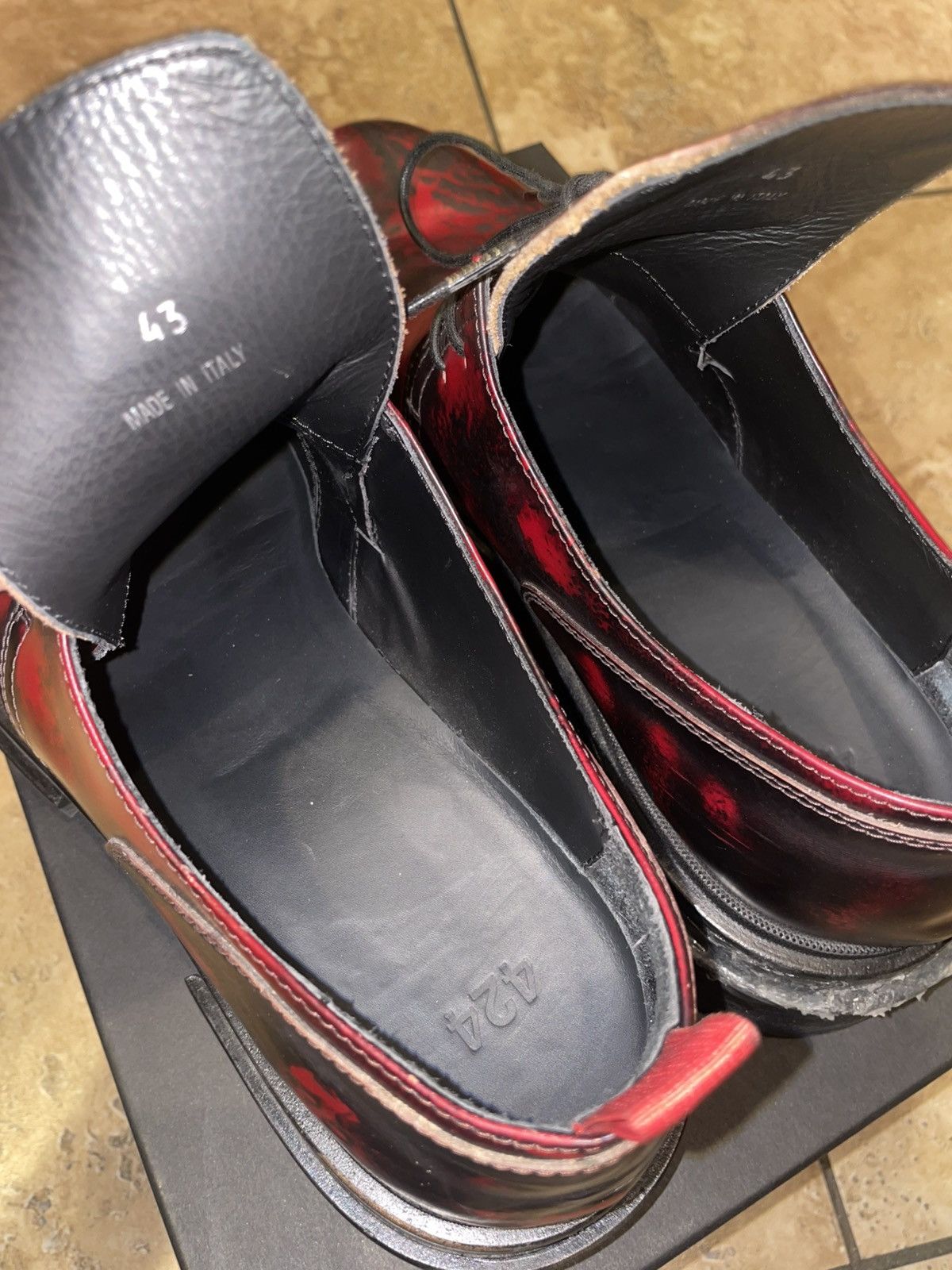 424 LOWEST!!! 424 Oxblood Derbys Size US 10 / EU 43 - 5 Thumbnail