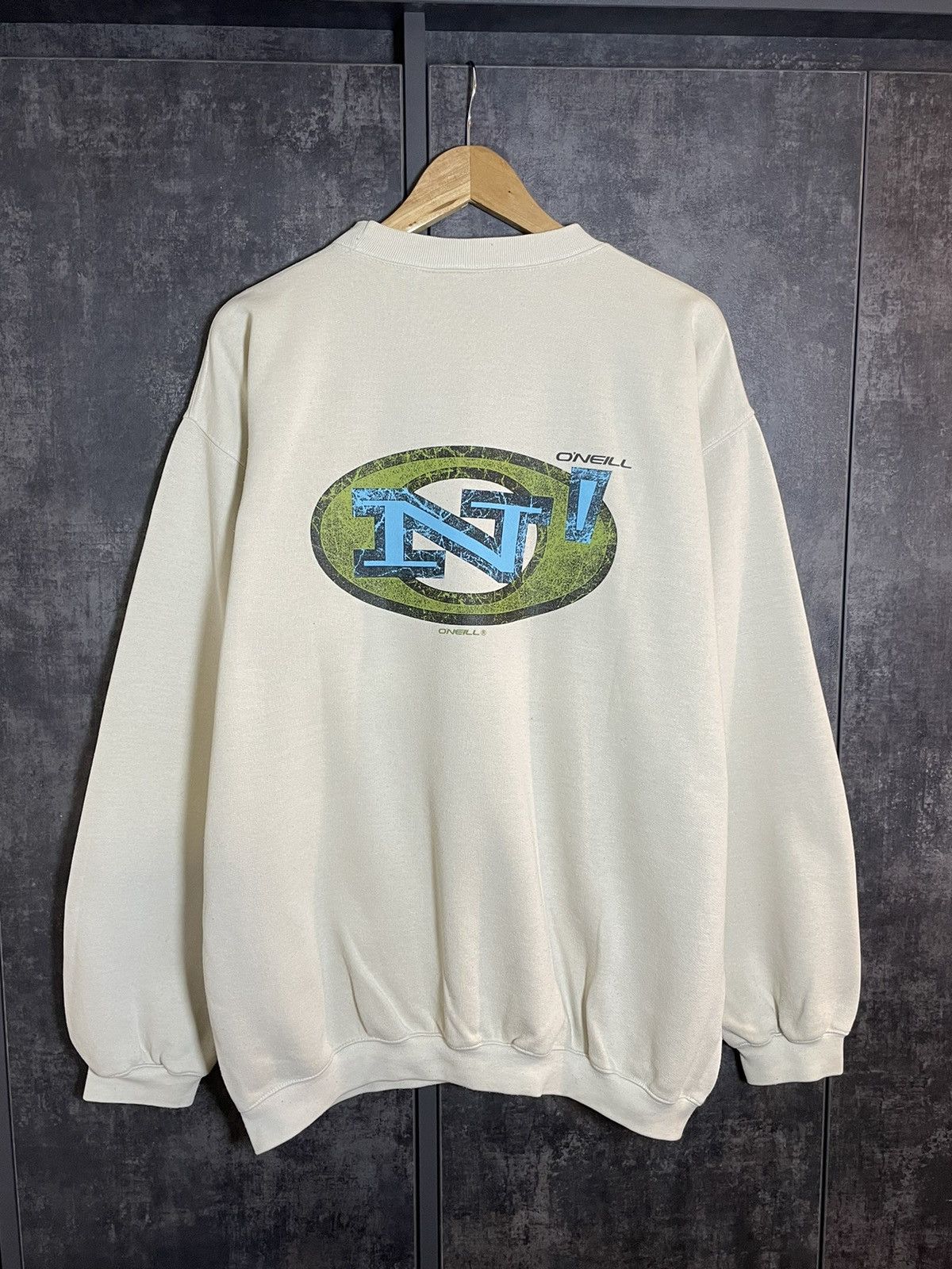 O'Neill Crazy Rare O’neill Boxy Sweatshirt Big Logo Surfstyle Hype Size US L / EU 52-54 / 3 - 2 Thumbnail