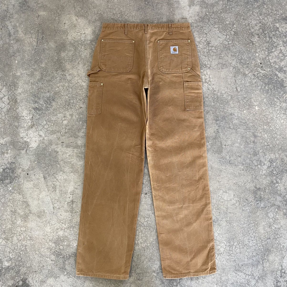 Carhartt Vintage Carhartt Double Knee Tan Carpenter Workwear Pants Size US 35 - 16 Thumbnail