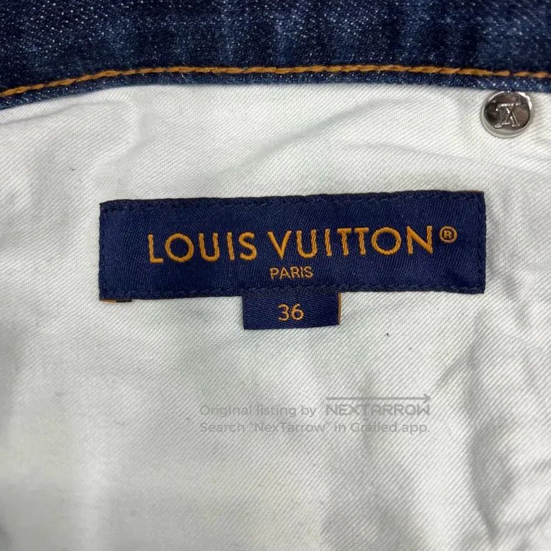 Other Louis Vuitton Navy Blue Leather Jeans Size US 36 / EU 52 - 5 Thumbnail