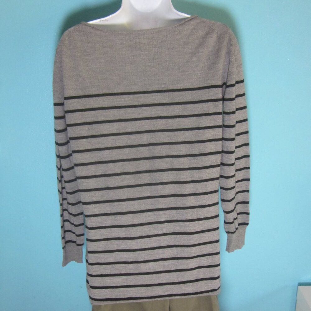 3.1 Phillip Lim 3.1 Phillip Lim Size XS Gray Striped Merino Wool Long Sleeve Size XS / US 0-2 / IT 36-38 - 7 Thumbnail