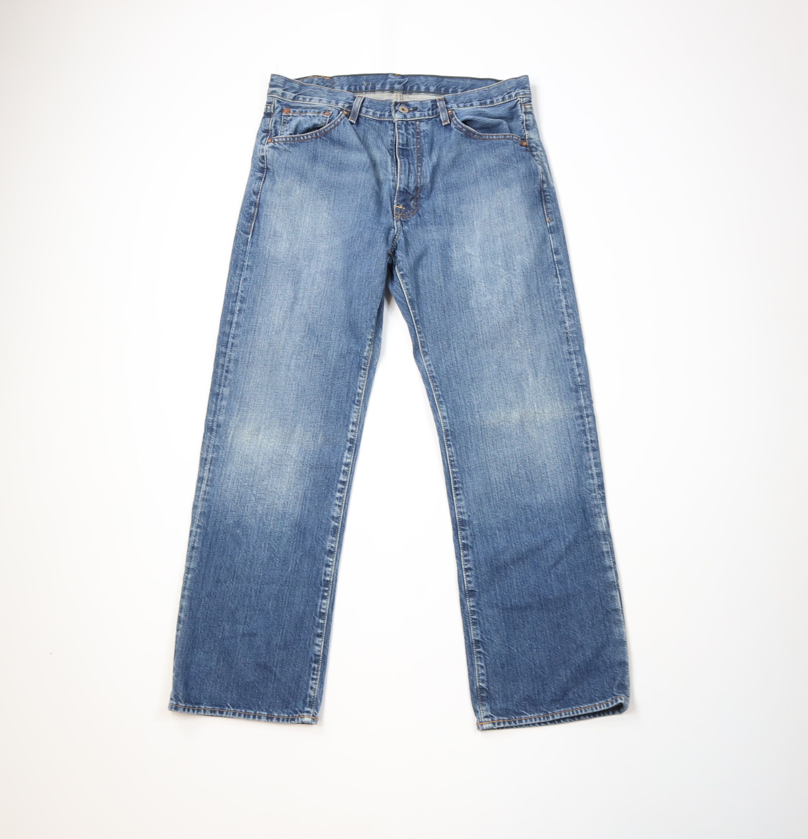 Ralph Lauren Vintage 90s Ralph Lauren RL Wide Leg Denim Jeans Blue Cotton Size US 34 / EU 50 - 1 Thumbnail