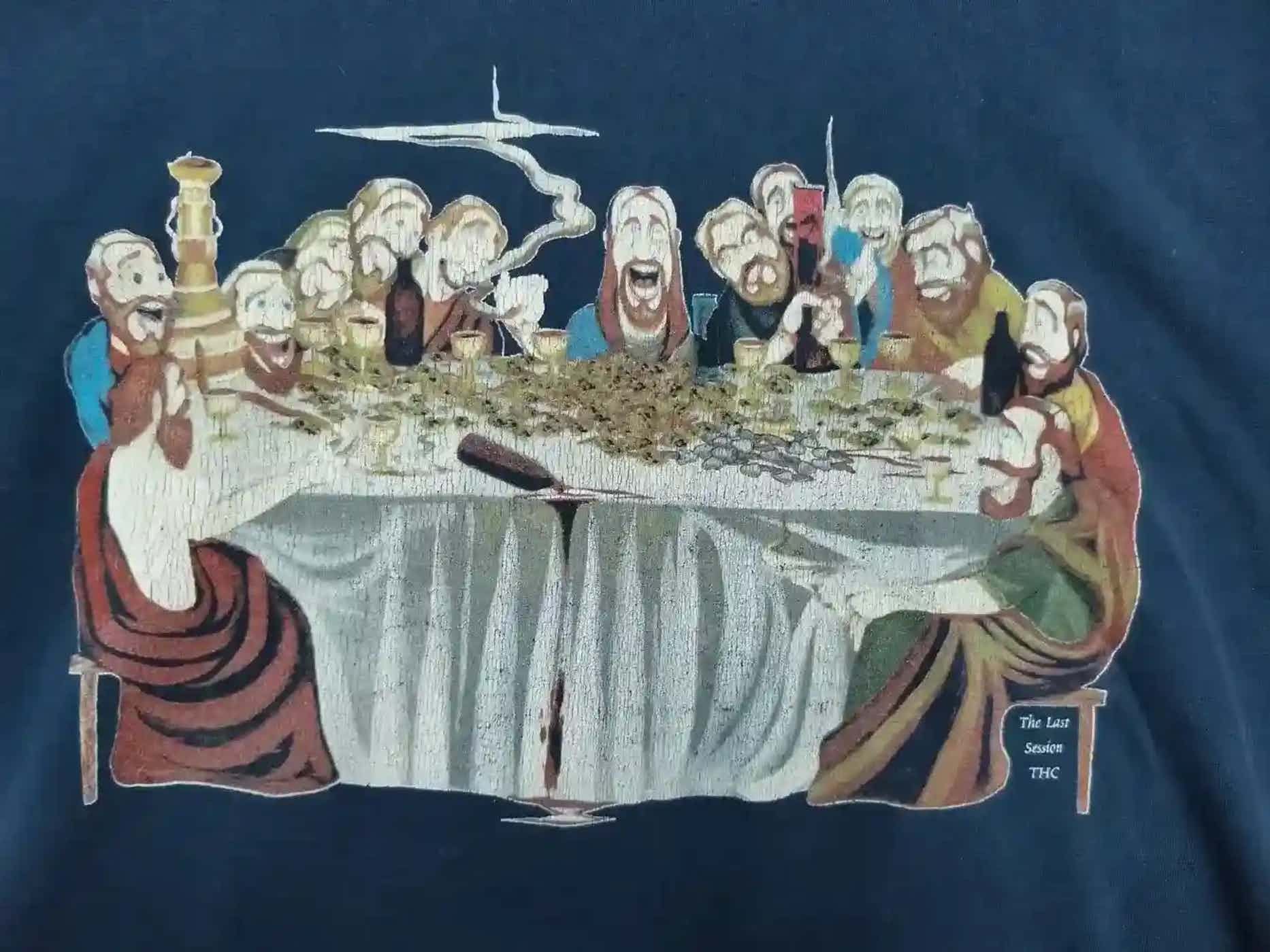 Vintage Vintage People In One Table Printing T-shirt Size US XL / EU 56 / 4 - 2 Thumbnail