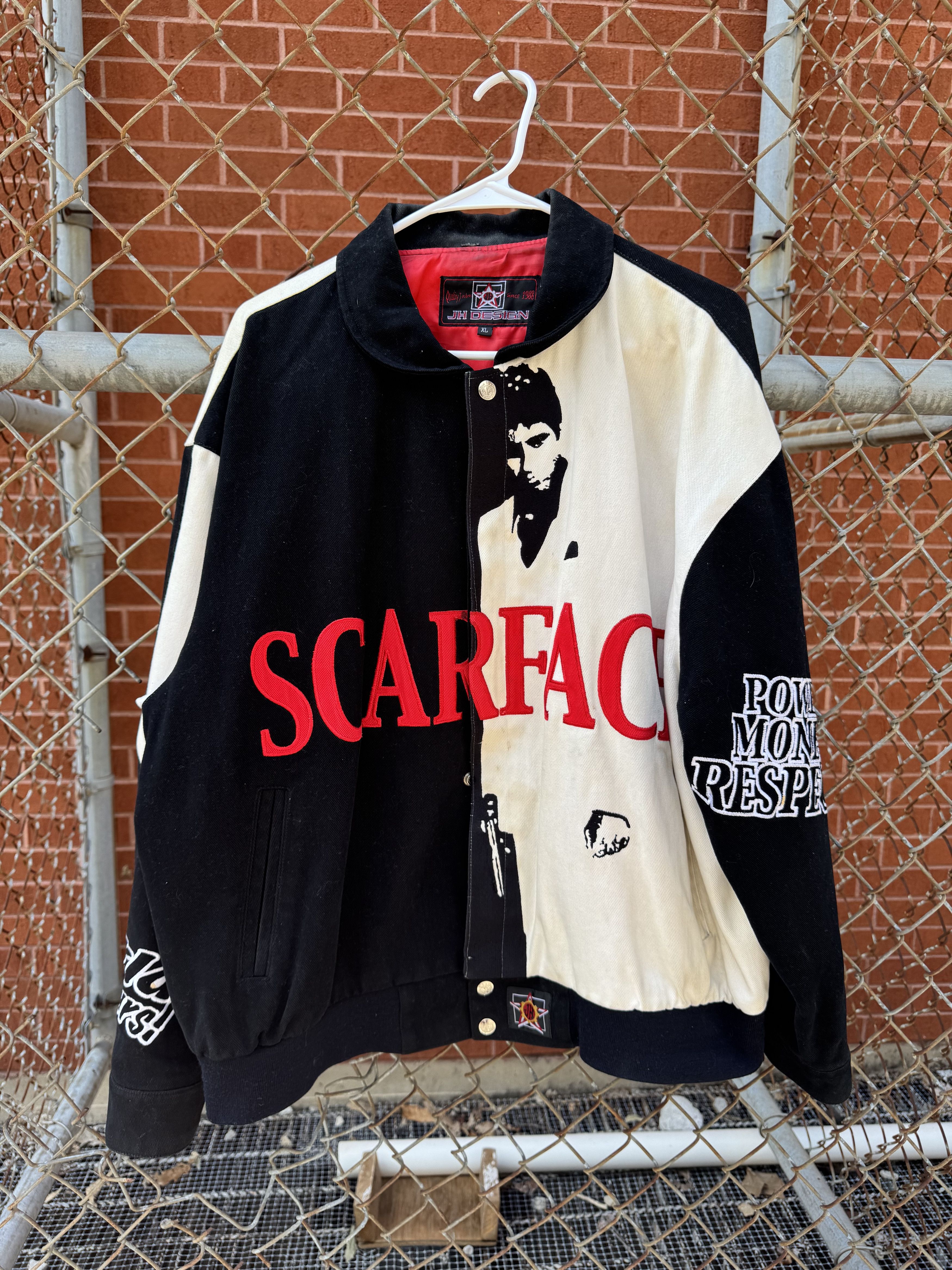 Jeff Hamilton Vintage 90s Jeff Hamilton Scarface Jacket Size US XL / EU 56 / 4 - 1 Thumbnail