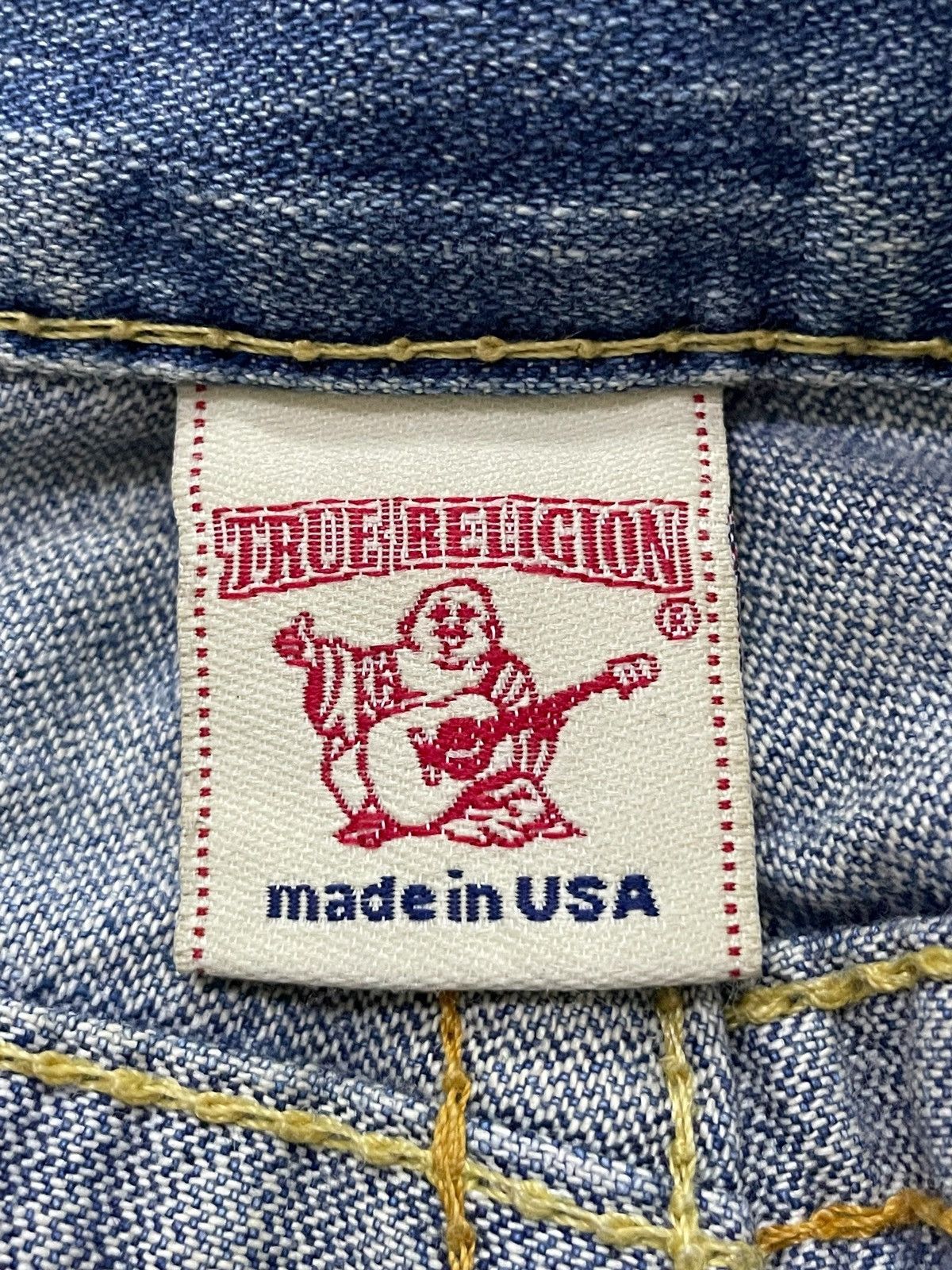 Hysteric Glamour × True Religion True Religion Rainbow Joey Heavy Stitched Distressed Jeans Size US 32 / EU 48 - 24 Thumbnail