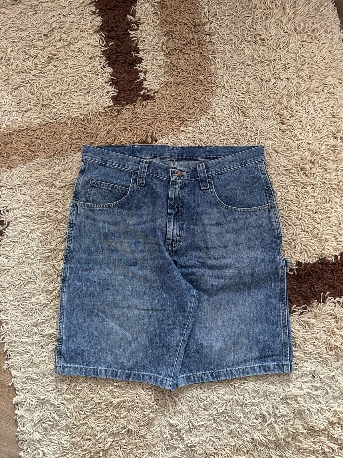 Vintage × Wrangler 🔥VINTAGE WRANGLER Y2K DENIM CARPENTER WORKWEAR SHORTS🔥 Size US 34 / EU 50 - 3 Thumbnail