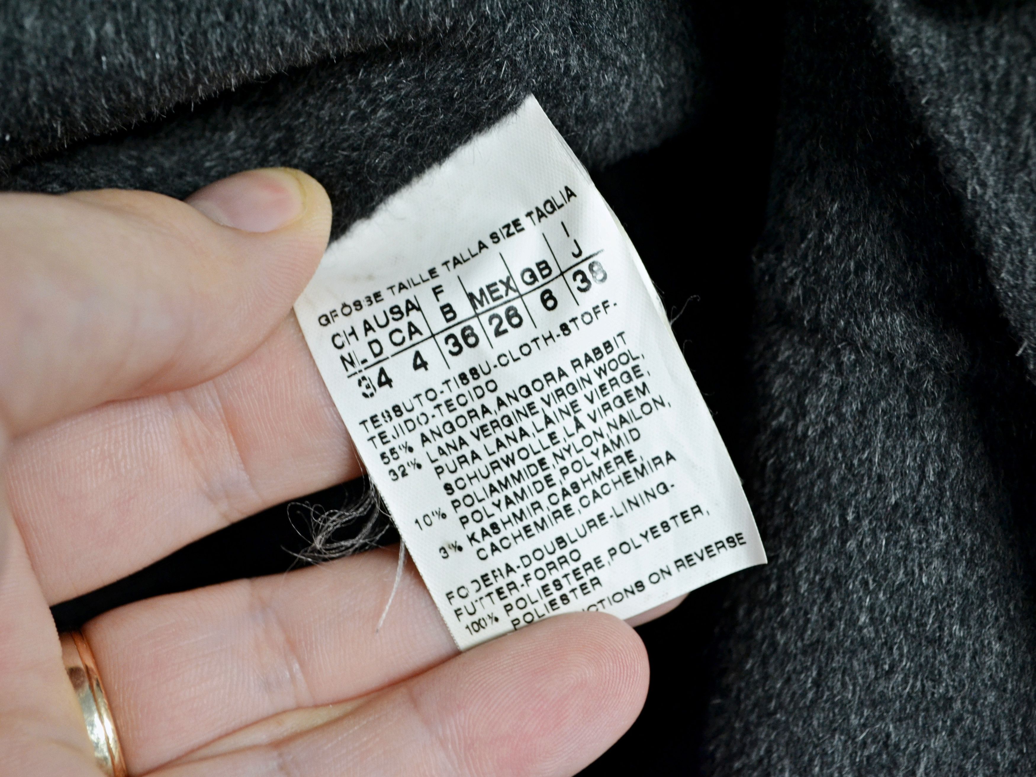 Max Mara Max Mara Studio Cucito A Mano Angora Rabbit Wool Coat Size S / US 4 / IT 40 - 6 Thumbnail