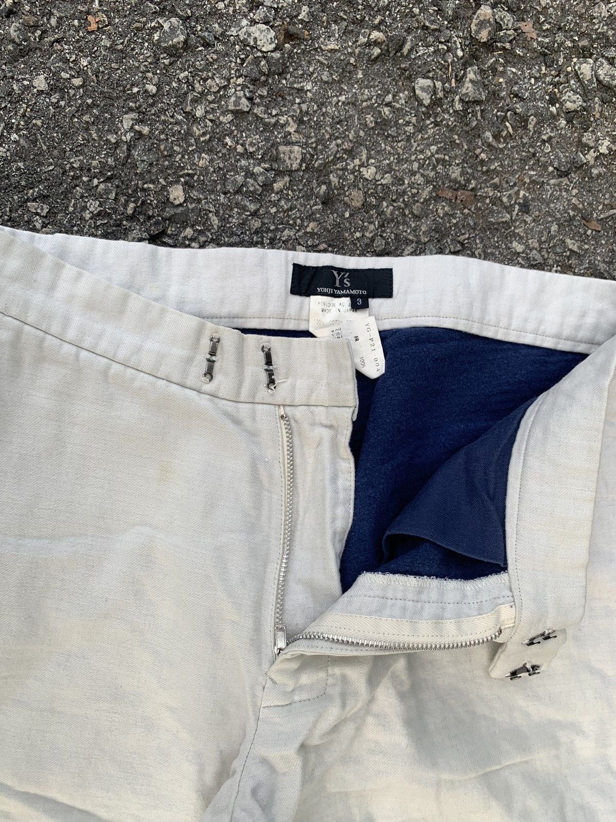 Designer × Y's × Yohji Yamamoto Y’s Yohji Yamamoto White Pants Size US 28 / EU 44 - 8 Thumbnail