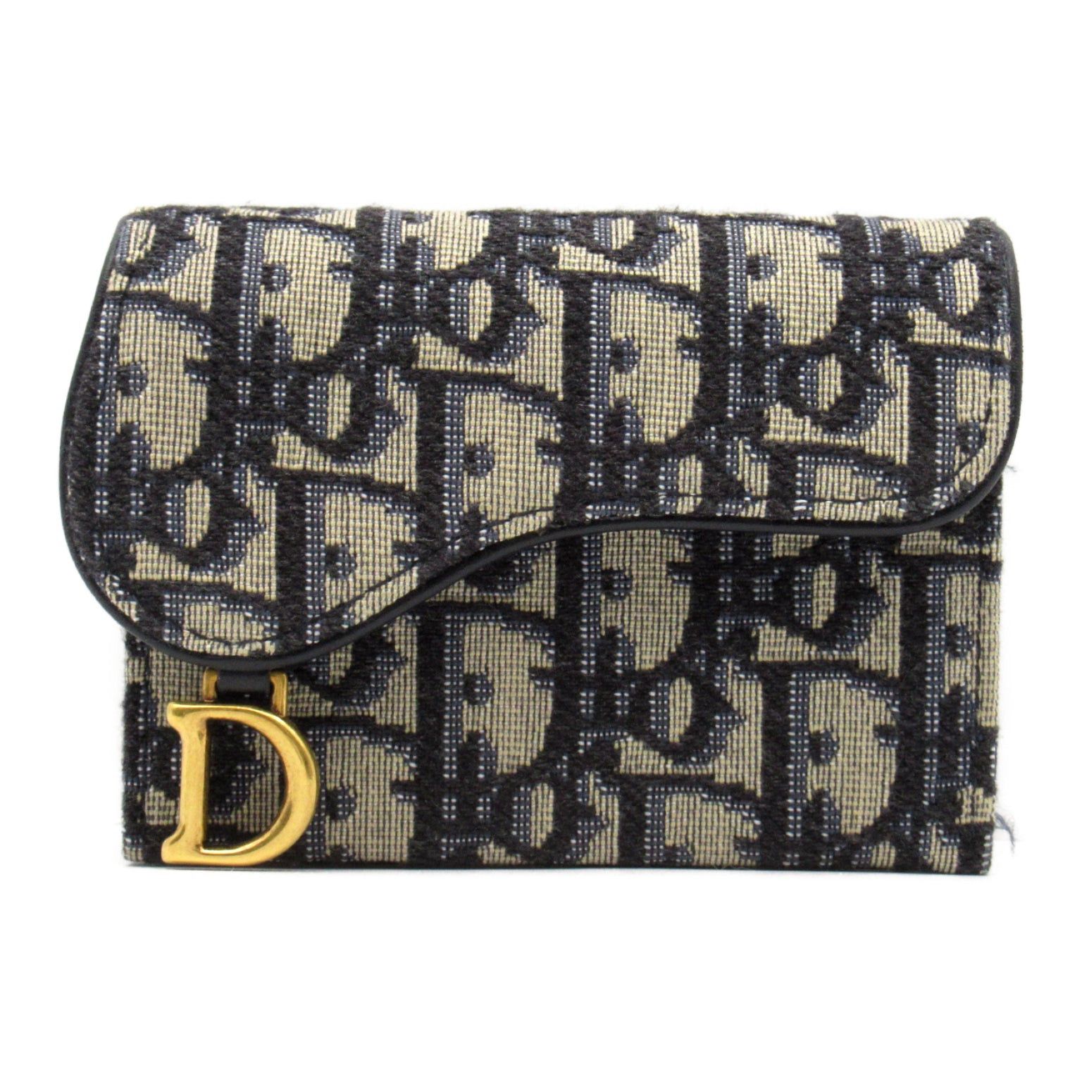Dior Dior Card Case Canvas Navy Size ONE SIZE - 1 Thumbnail