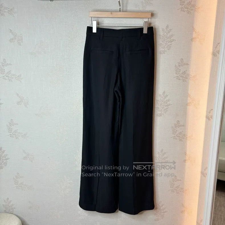 Brunello Cucinelli Brunello Cucinelli Women's Black Wide Leg Pants Size 42" / US 20 - 2 Thumbnail