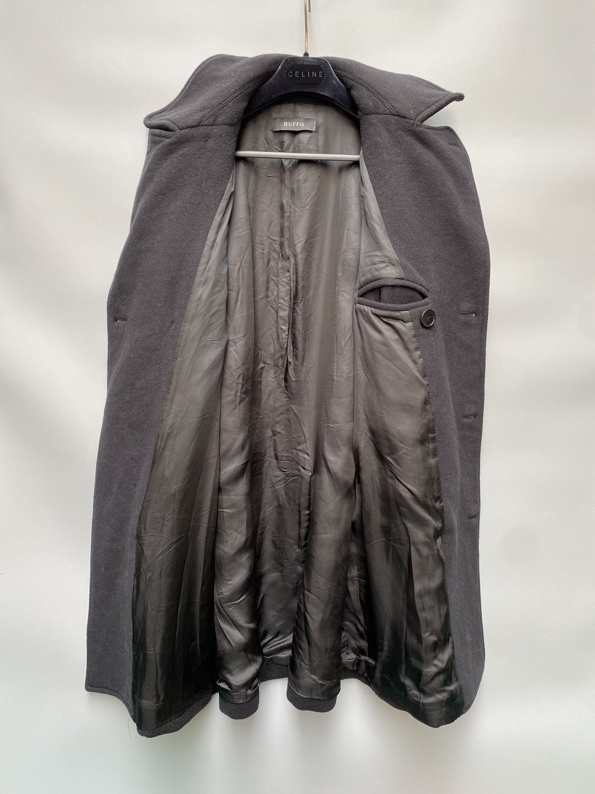 Ruffo Research 2000s Ruffo by Raf Simons- Double Breasted Wool Blend Coat Size US M / EU 48-50 / 2 - 2 Thumbnail