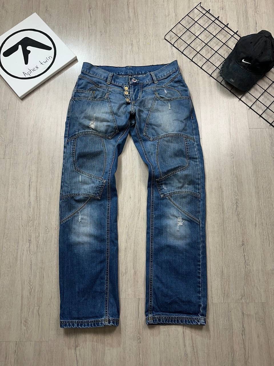 Japanese Brand × Vintage Vintage Reworked Avantgarde Jeans Size US 33 - 1 Thumbnail
