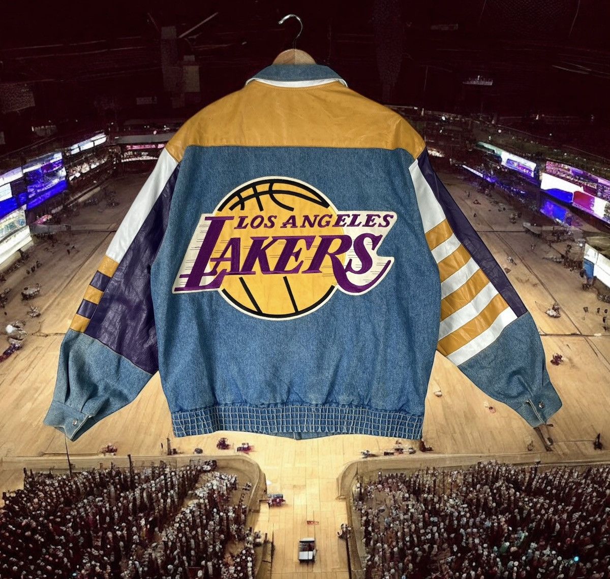 Jeff Hamilton Vintage 1993 NBA Los Angeles Lakers Jeff Hamilton Jacket Size US S / EU 44-46 / 1 - 1 Thumbnail