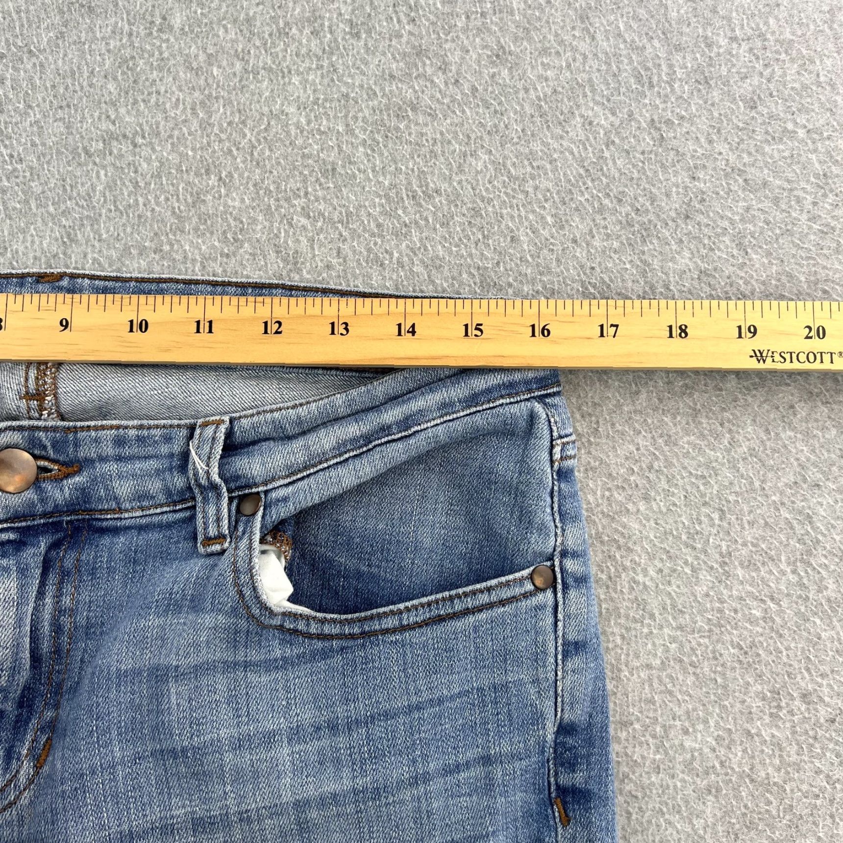 Eileen Fisher Eileen Fisher Jeans Womens 8 Blue Denim Straight Leg Mid Rise Classic Stretch Pants Ladies Jeans Size 30" / US 8 / IT 44 - 2 Thumbnail