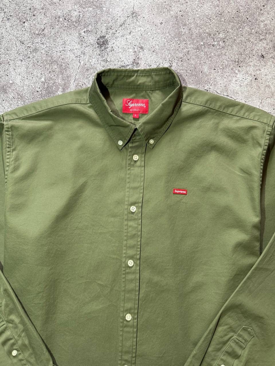 Supreme Supreme Rare Green 100% Cotton Shirt Button Up Long Sleeves Size US L / EU 52-54 / 3 - 2 Thumbnail