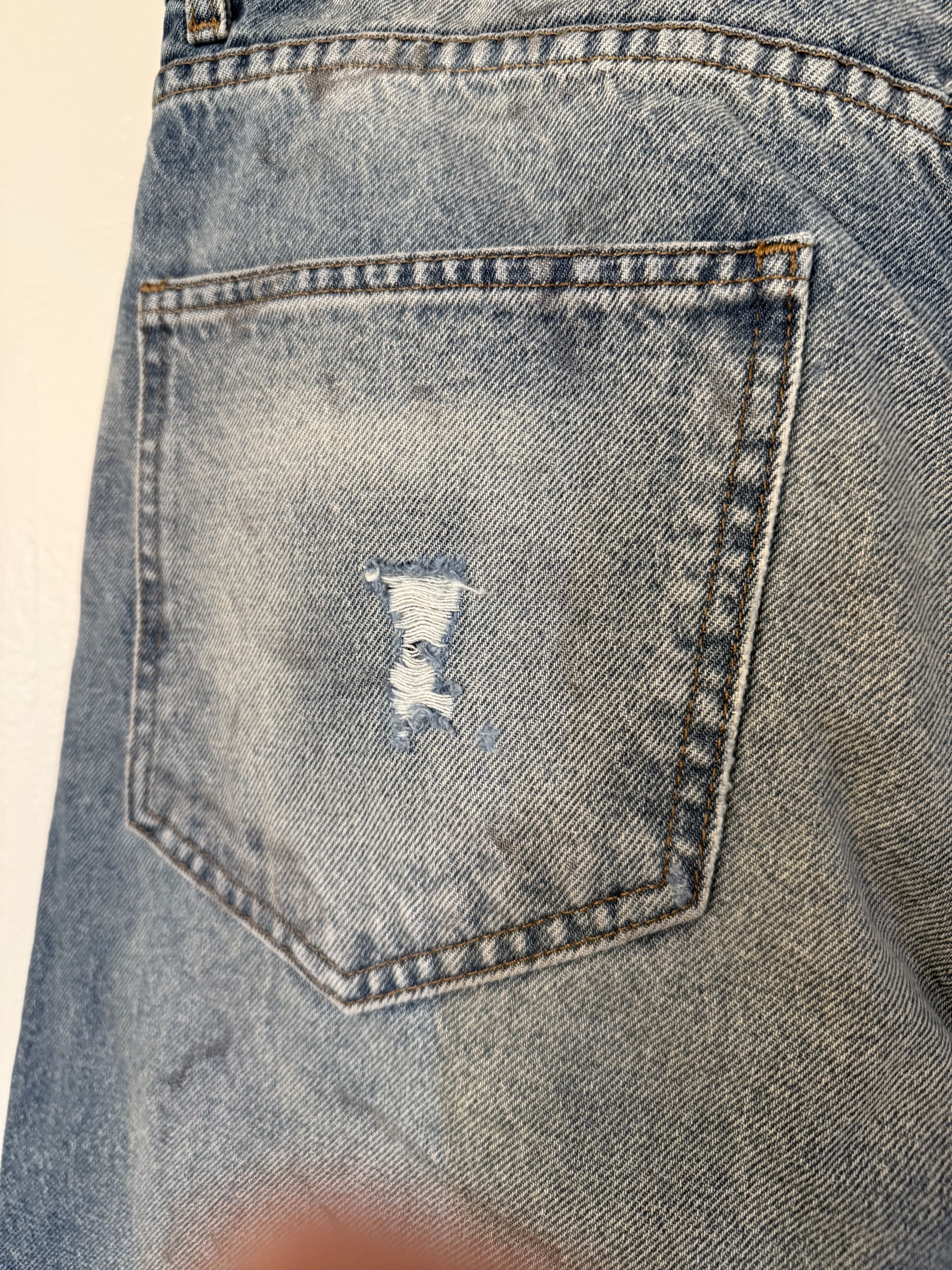 Enfants Riches Deprimes Enfants Riches Déprimés Distressed Straight-Leg Jeans Size US 29 - 8 Thumbnail