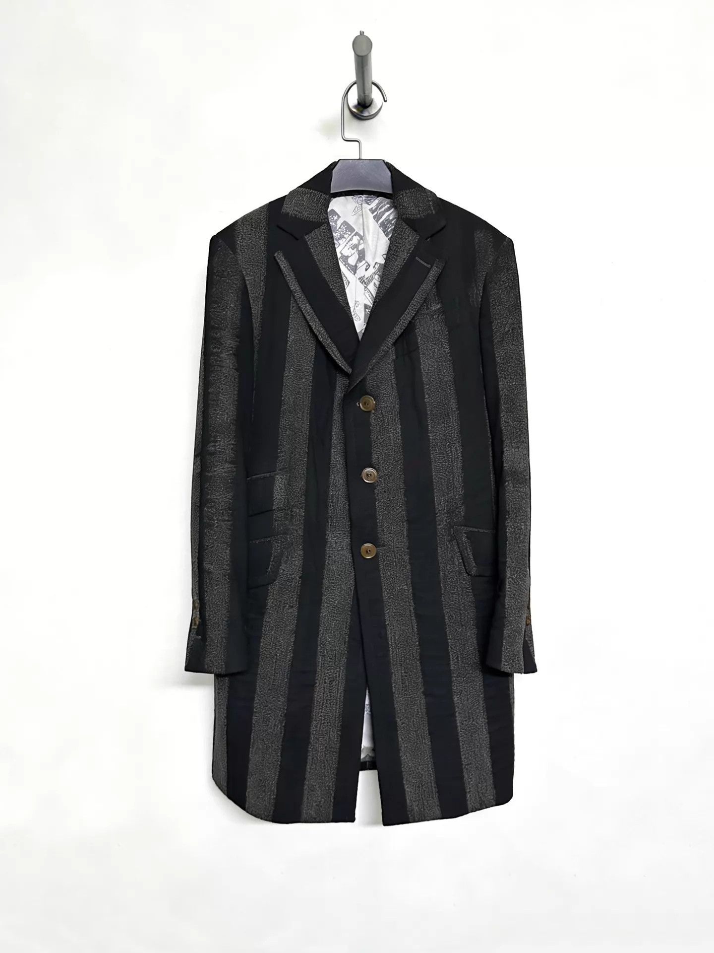 Vivienne Westwood Vivienne Westwood 1990s Striped Chesterfield Coat 44 Size US S / EU 44-46 / 1 - 1 Thumbnail