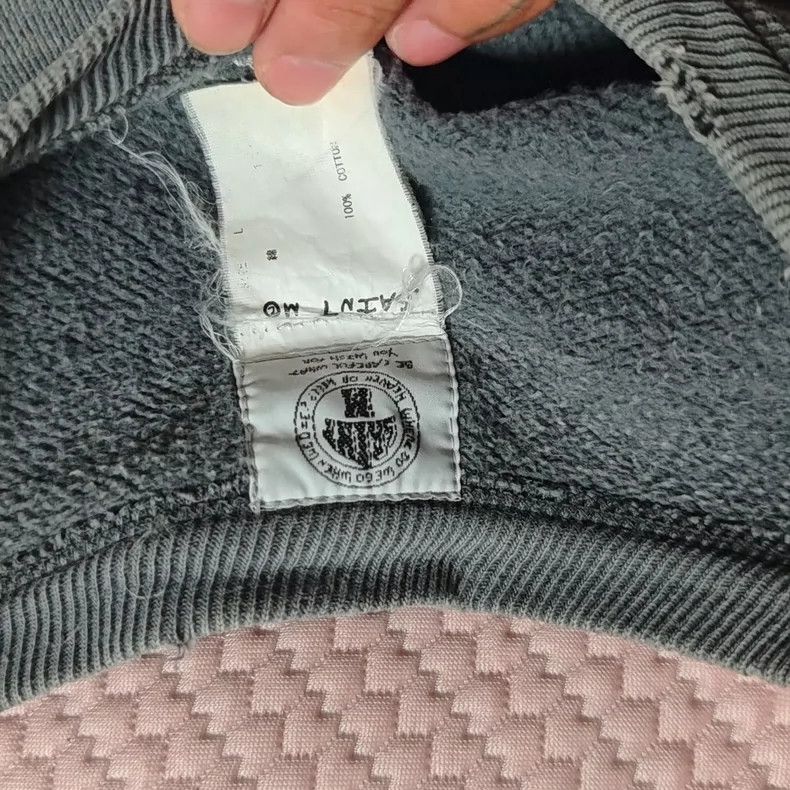 Saint Michael Saint Michael Grey letter used hoodie Size US L / EU 52-54 / 3 - 4 Thumbnail