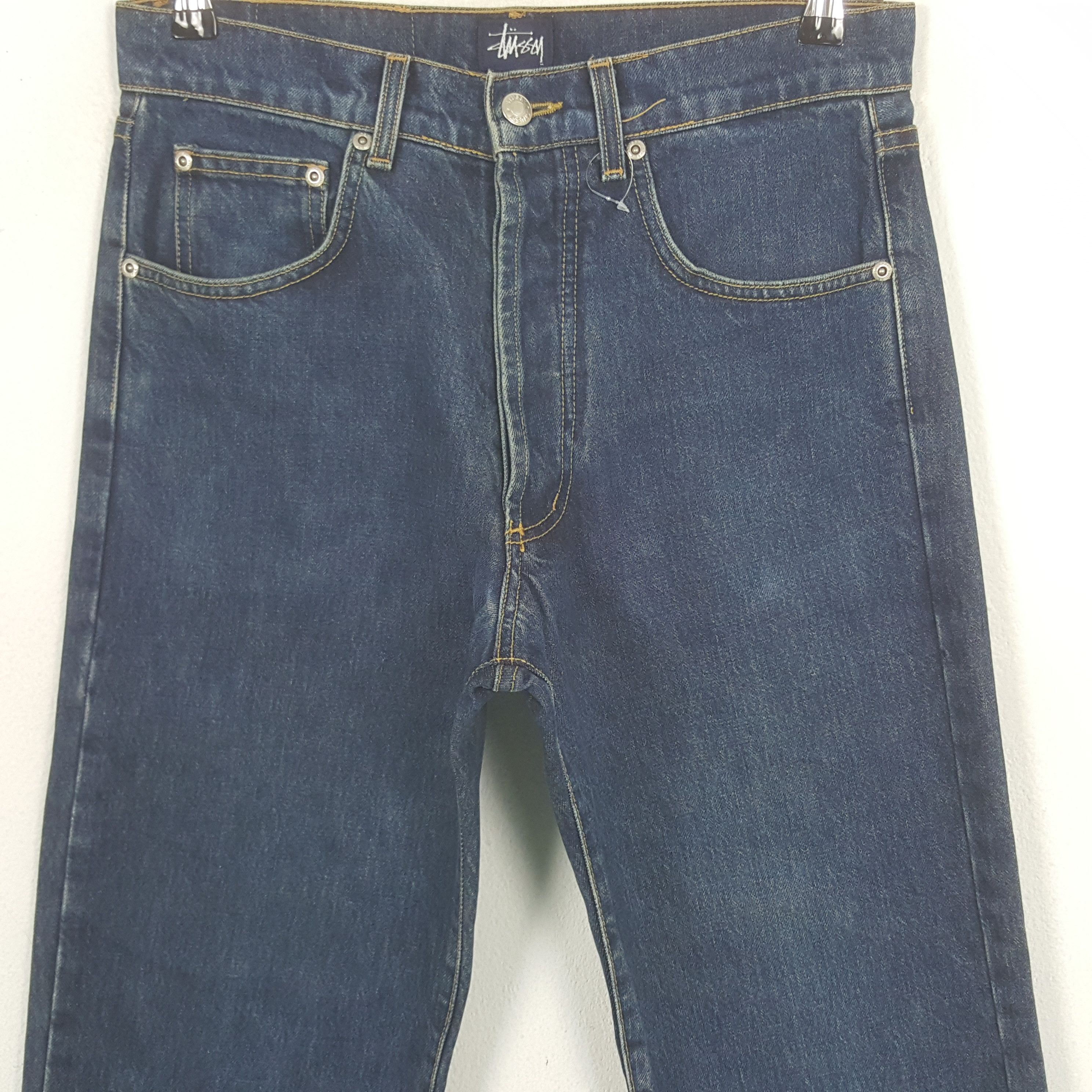 Stussy Vintage Stussy USA Custom Big Logo Denim Jeans Size US 29 - 5 Thumbnail