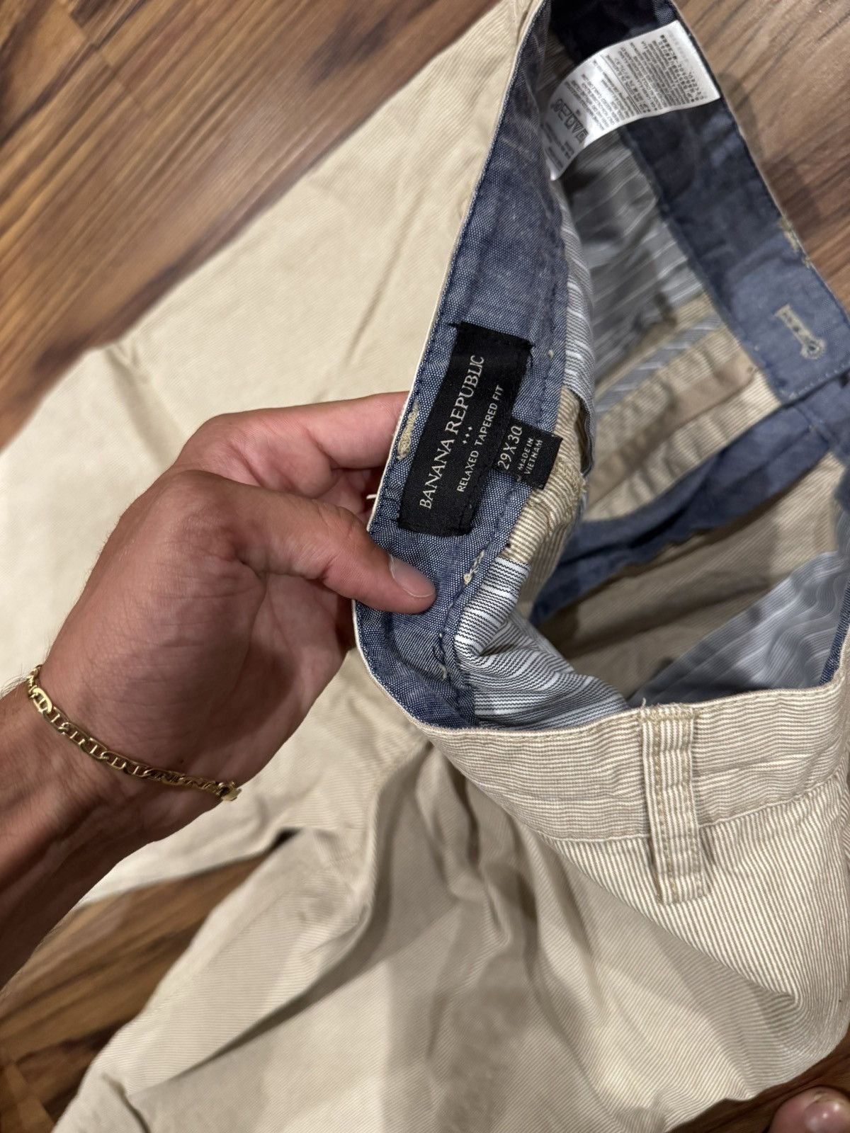 Banana Republic Banana Republic Relaxed Tapered Trousers Size US 29 - 3 Thumbnail